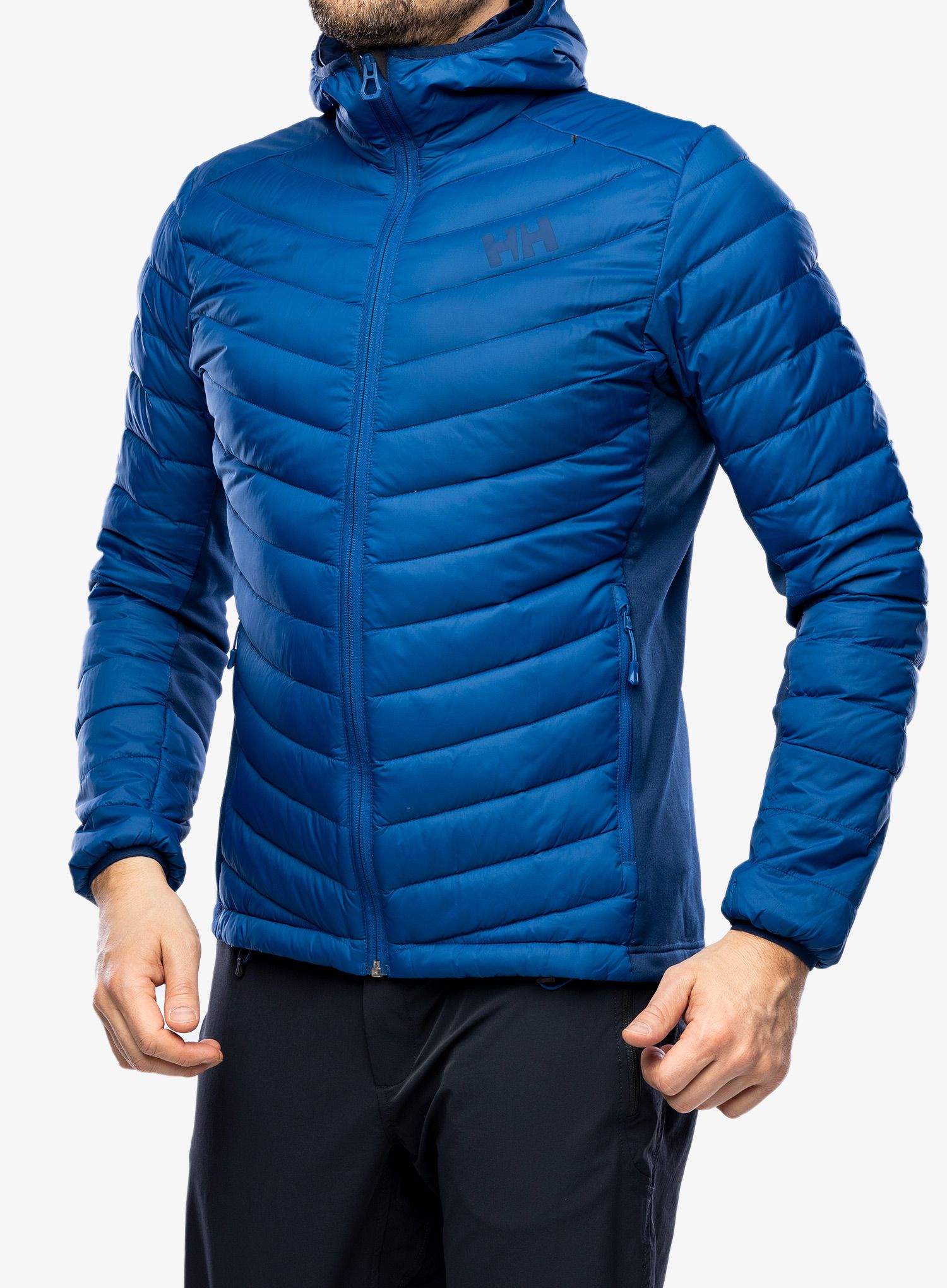 Moška jakna Helly Hansen Verglas Hooded Down Hybrid Ins - deep fjord