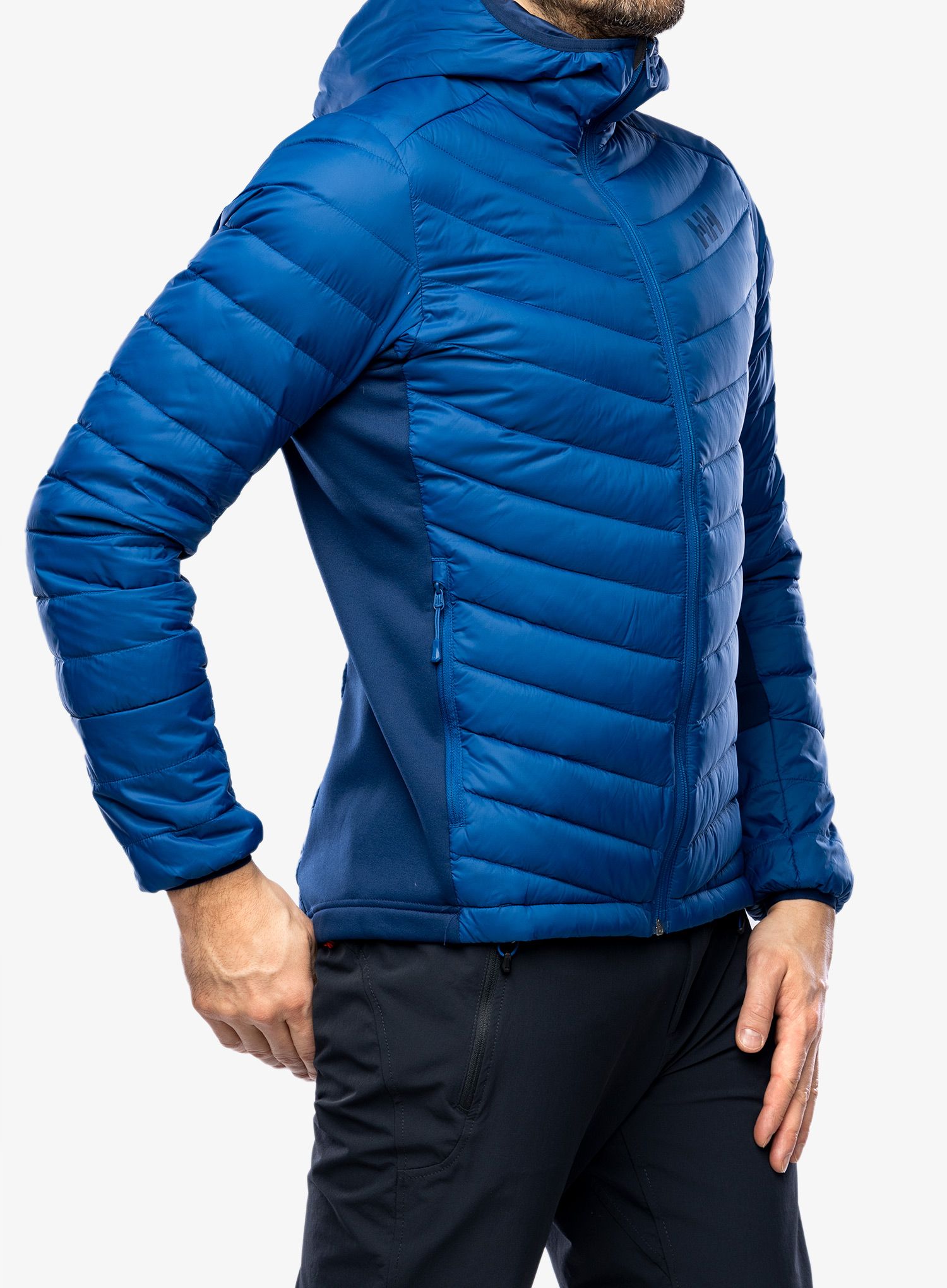 Moška jakna Helly Hansen Verglas Hooded Down Hybrid Ins - deep fjord