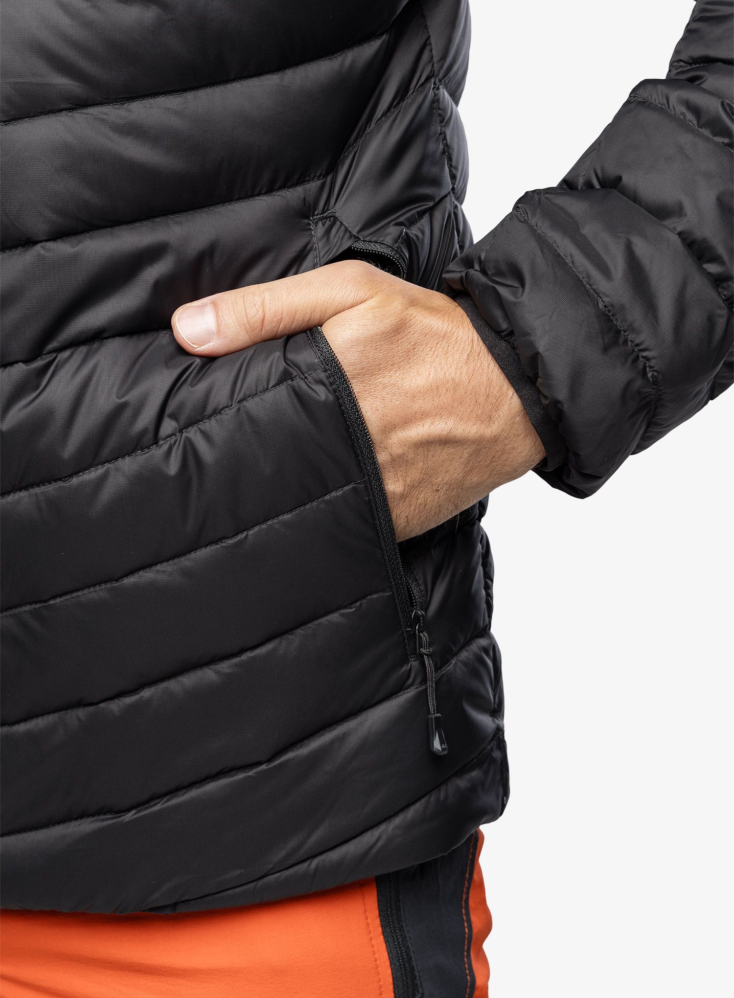 Moška puhovka Helly Hansen Verglas Hooded Down Insulator - black/black gum