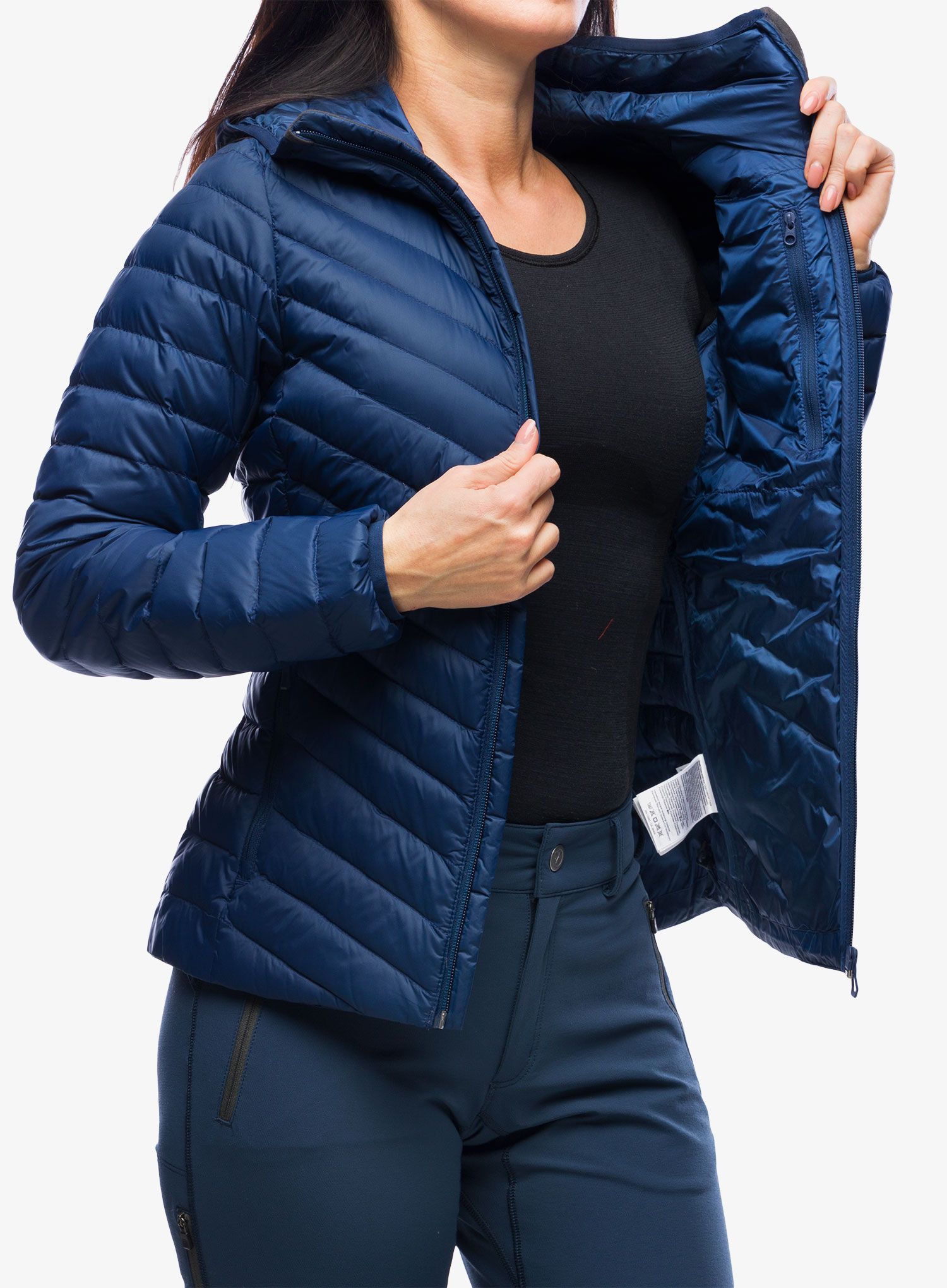 Ženska puhovka Helly Hansen Verglas Hooded Down Insulator - ocean