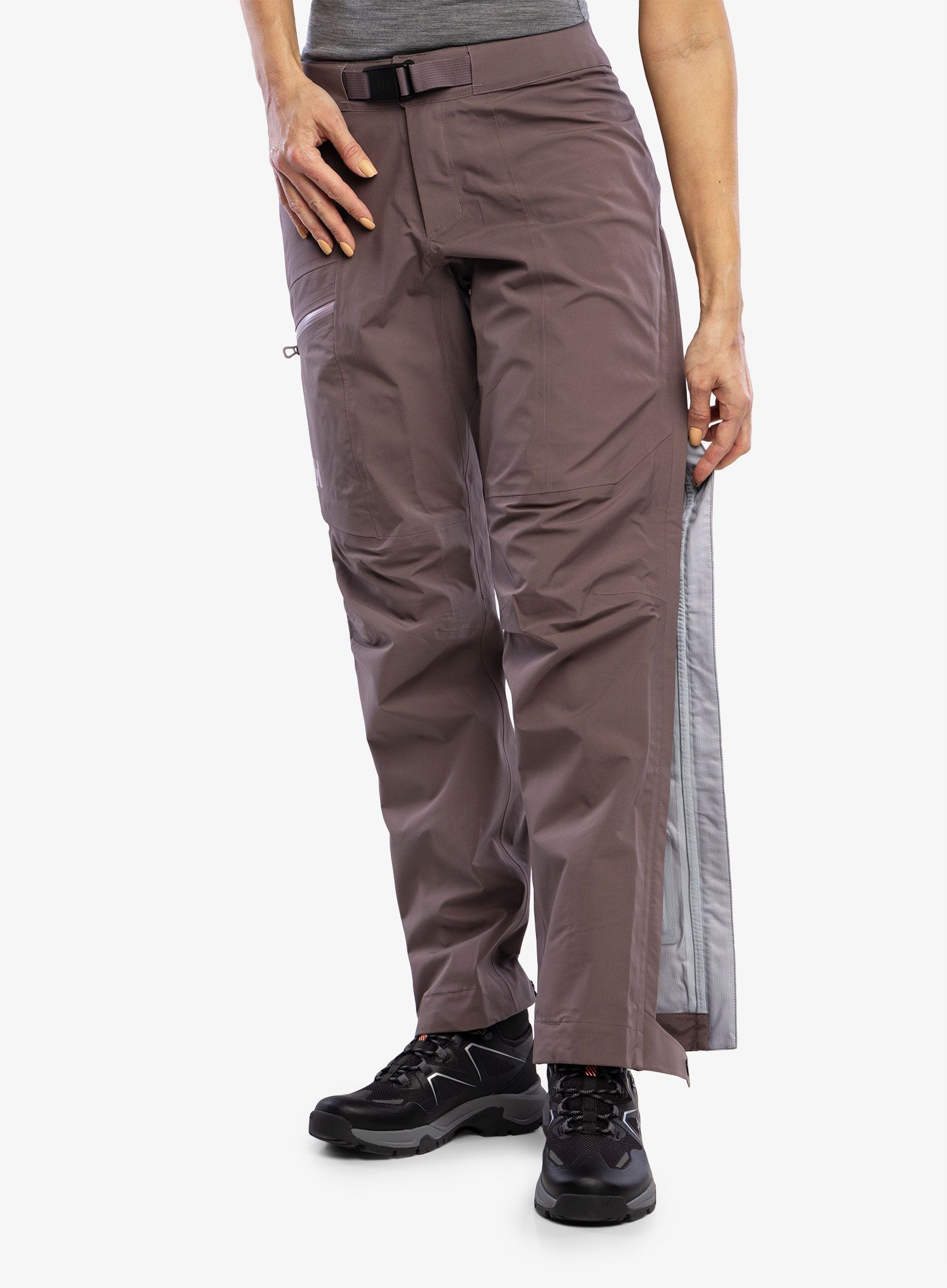 Ženske hlače Helly Hansen Verglas Infinity Shell Pant - sparrow grey