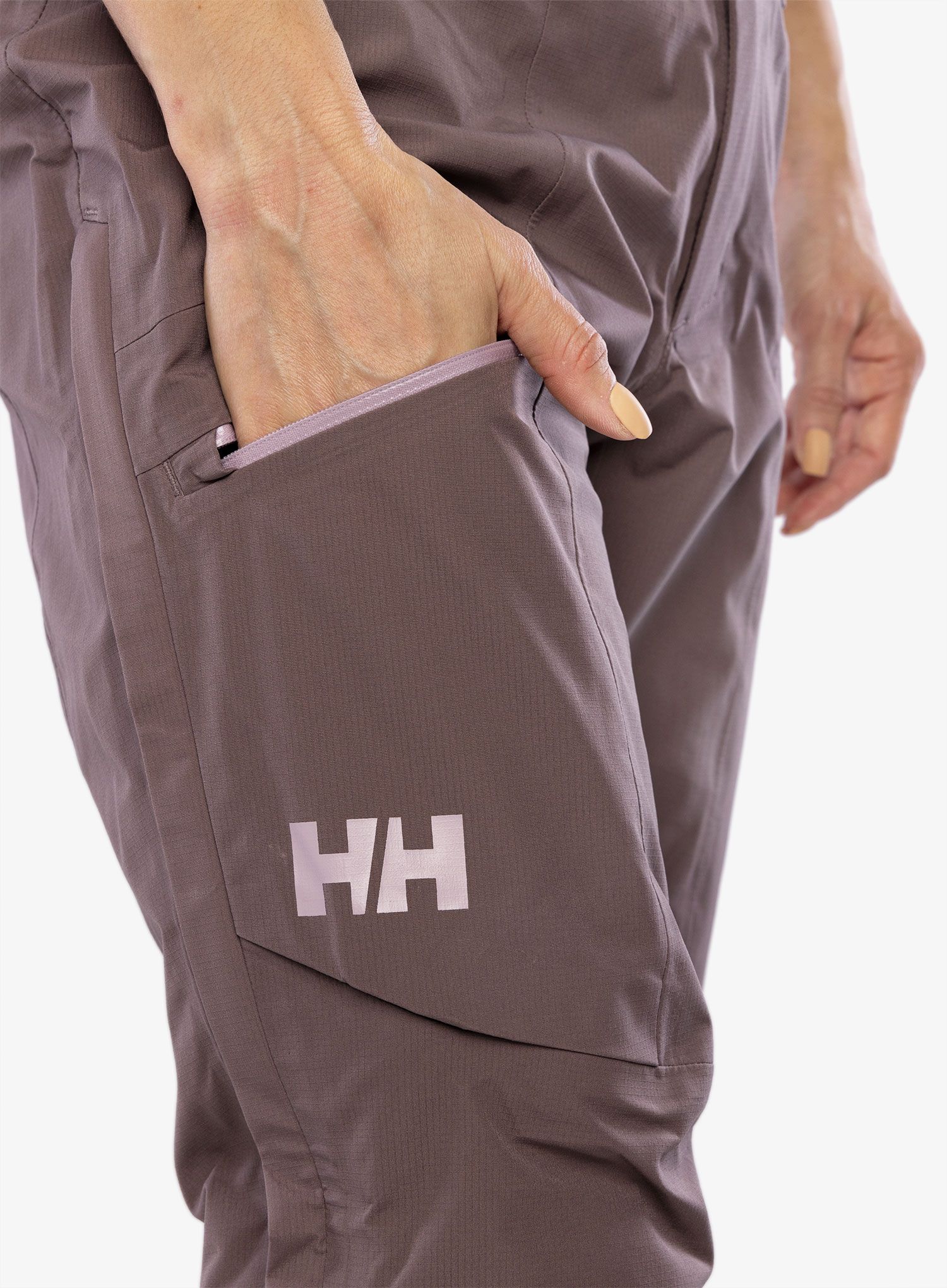 Ženske hlače Helly Hansen Verglas Infinity Shell Pant - sparrow grey