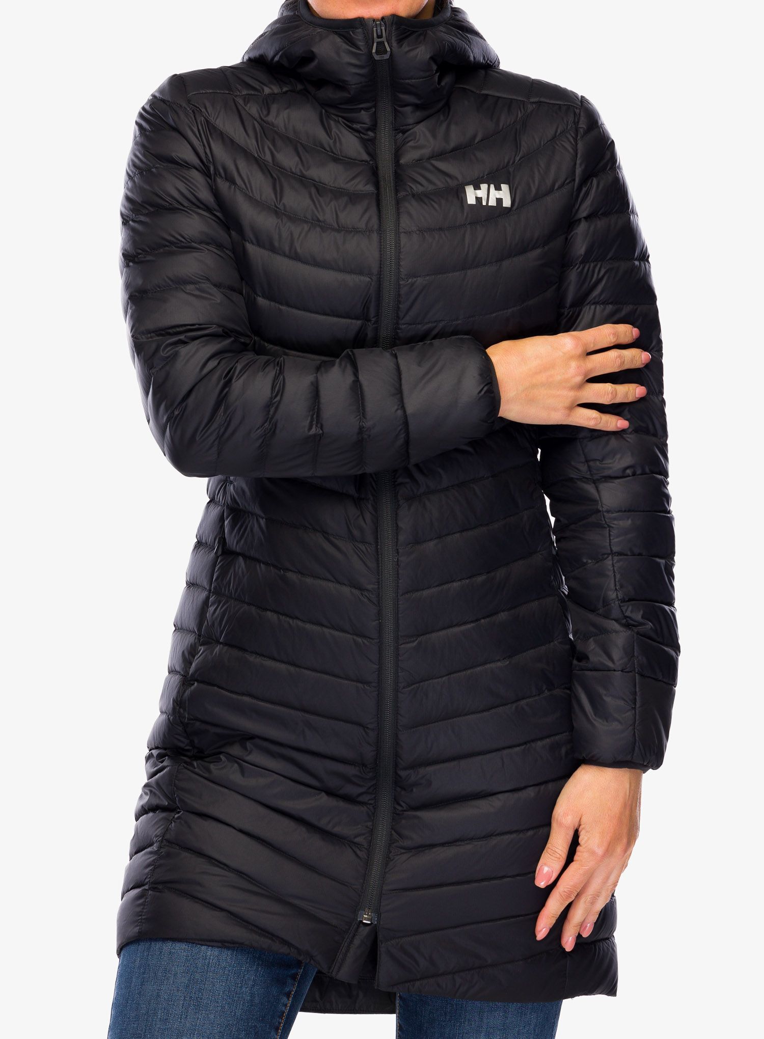 Ženski plašč Helly Hansen Verglas Long Down Insulator Jacket - black