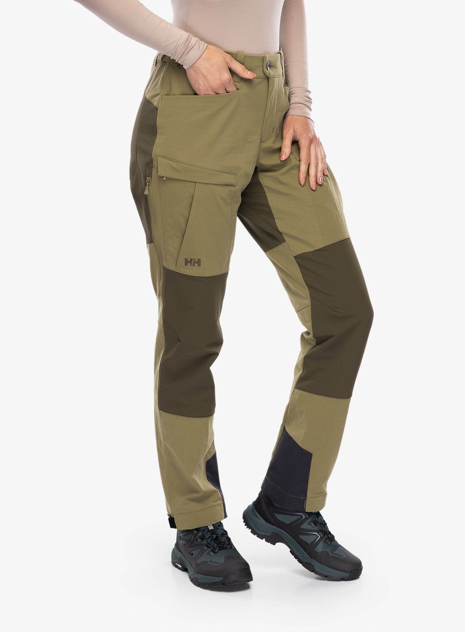 Ženske treking hlače Helly Hansen Verglas Tur Pant 2.0 - terrain green