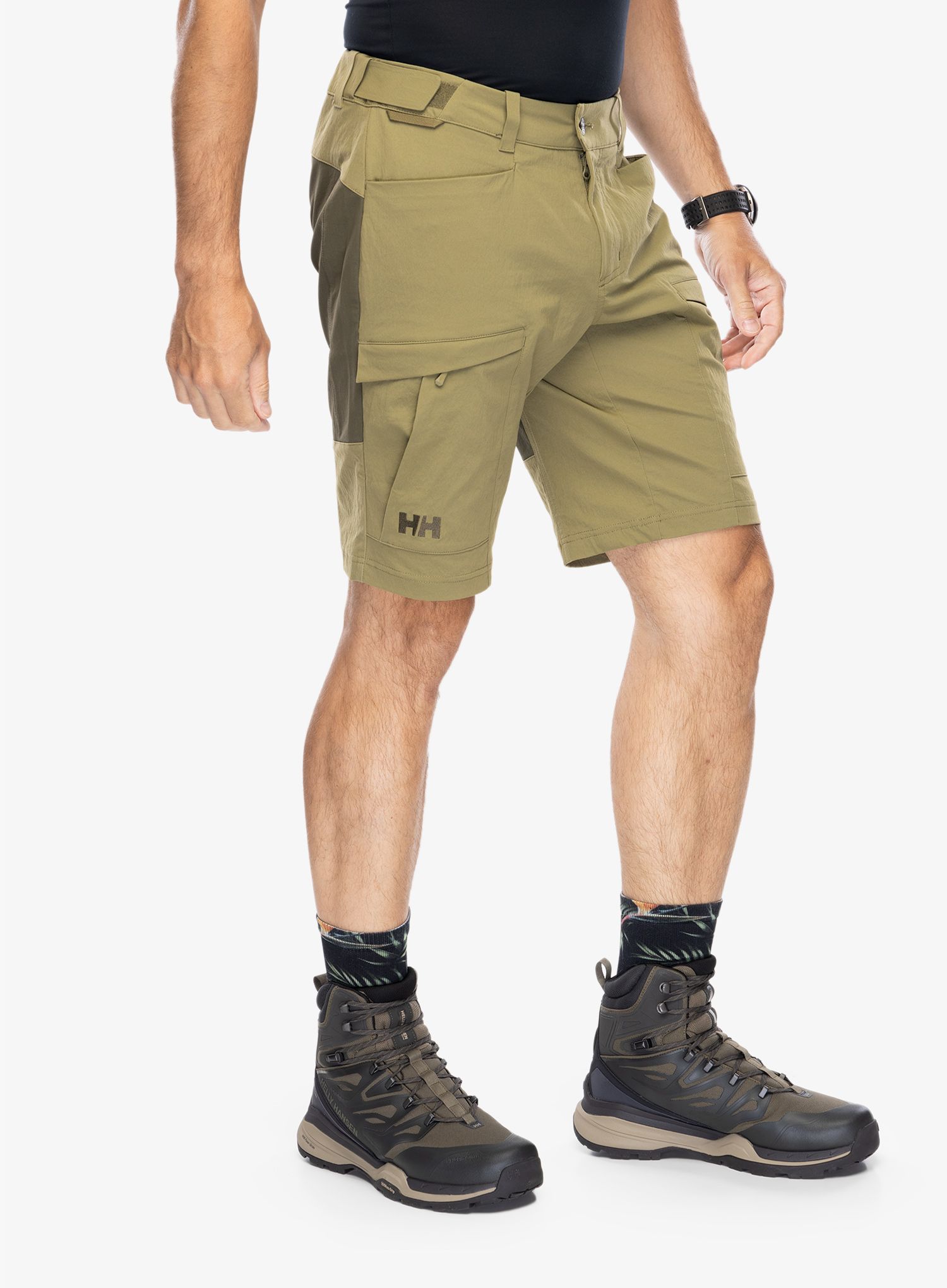 Pohodniške kratke hlače Helly Hansen Verglas Tur Shorts - terrain green