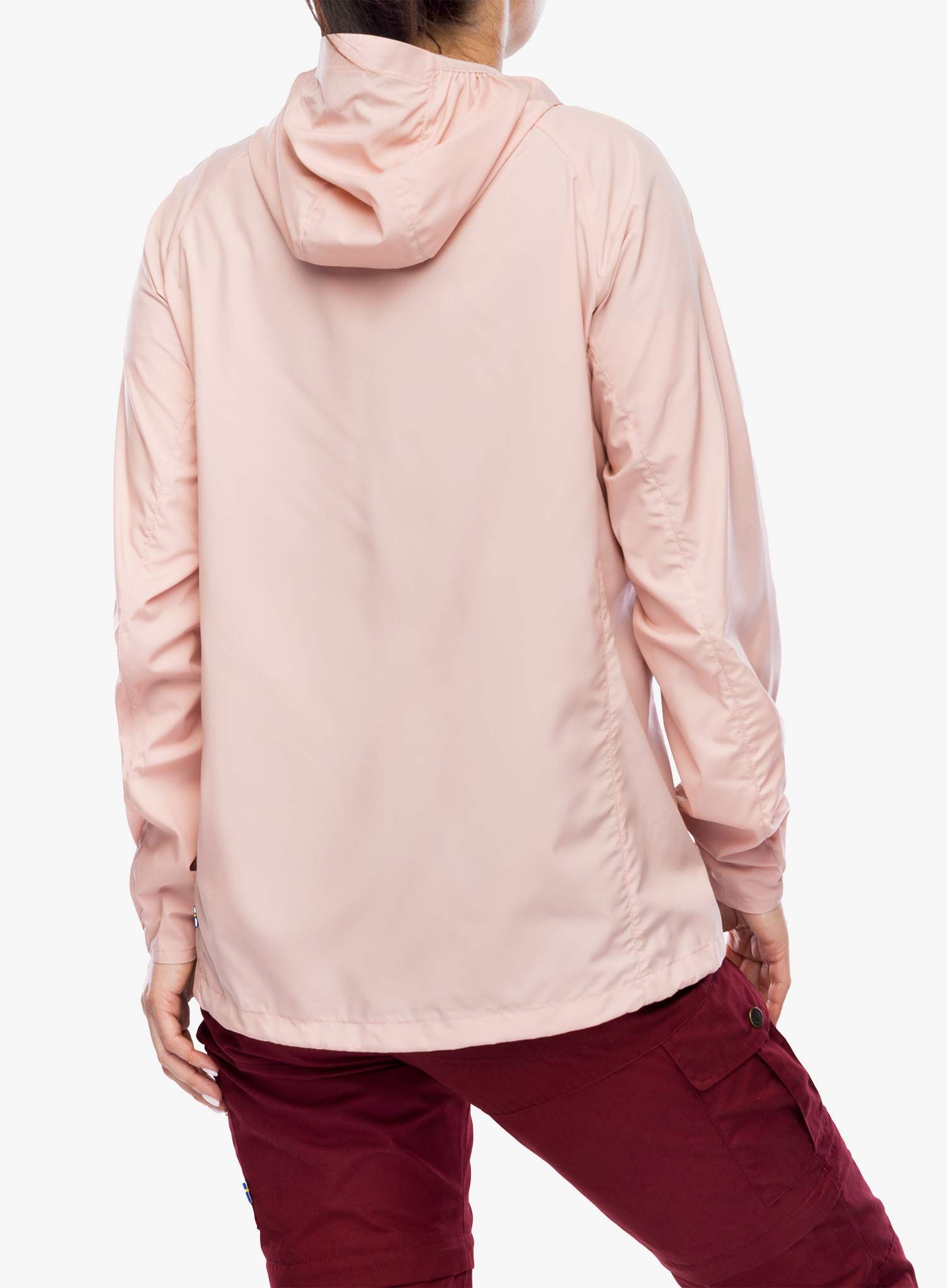 Ženska vetrovka Fjallraven High Coast Wind Hoodie - chalk rose