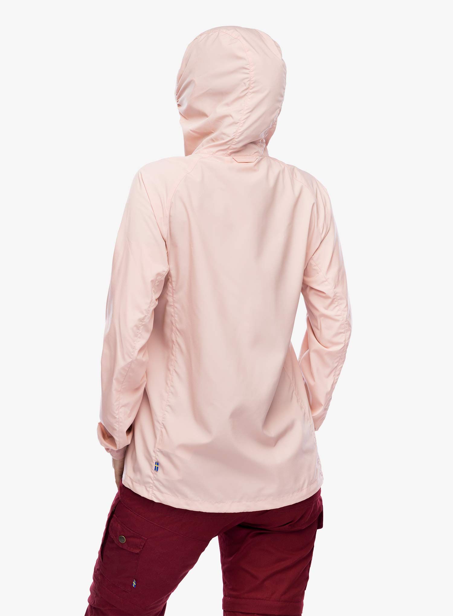 Ženska vetrovka Fjallraven High Coast Wind Hoodie - chalk rose