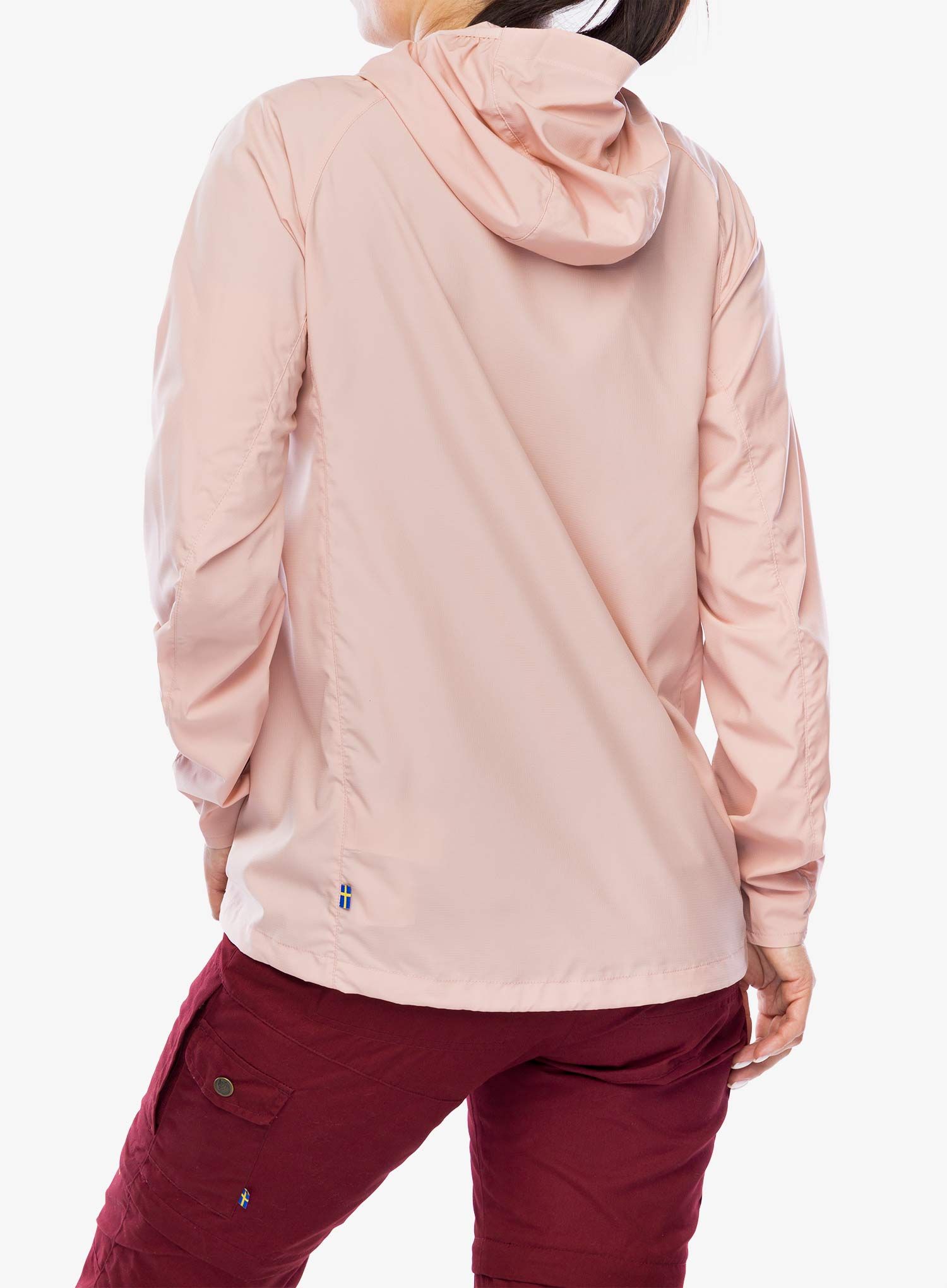 Ženska vetrovka Fjallraven High Coast Wind Hoodie - chalk rose