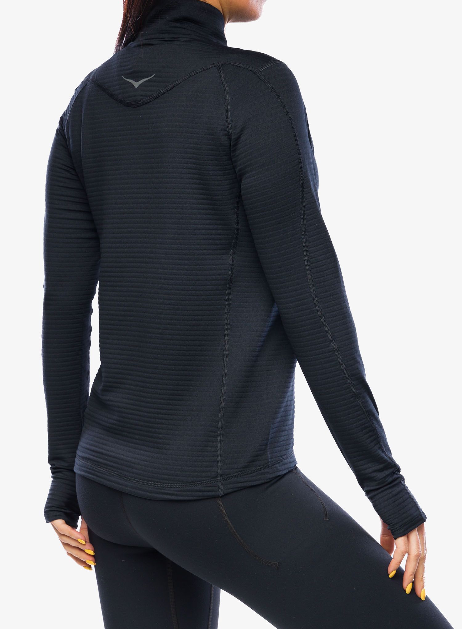Ženska jopica z zadrgo Hoka 1/2 Zip - black