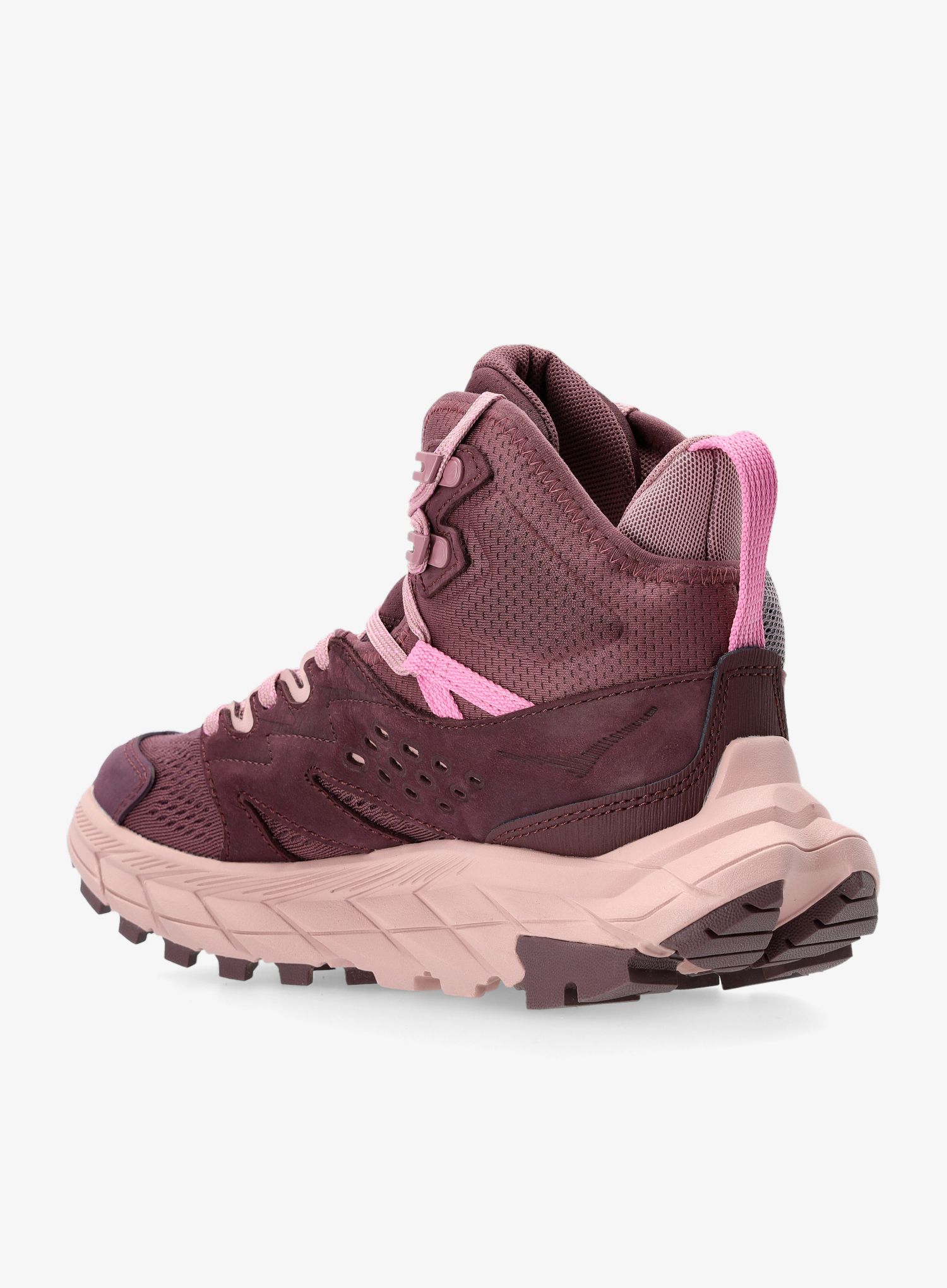 Ženski pohodniški čevlji Hoka Anacapa Breeze Mid - raisin/pale mauve