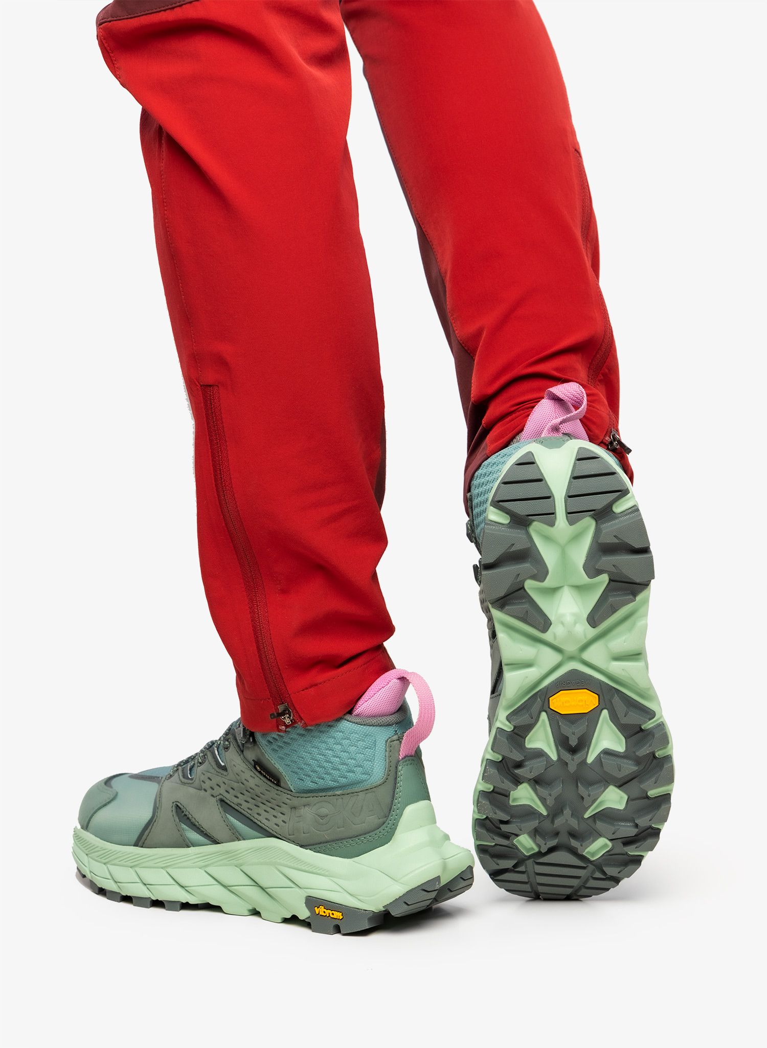 Ženski pohodniški čevlji Hoka Anacapa Mid GTX - trellis/mist green