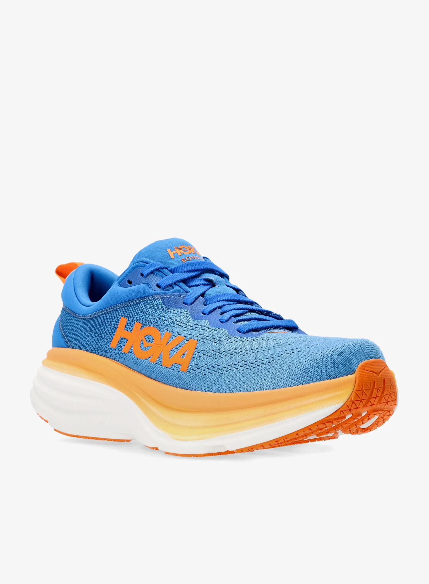 Moški tekaški čevlji Hoka Bondi 8 - coastal sky/vibrant orange