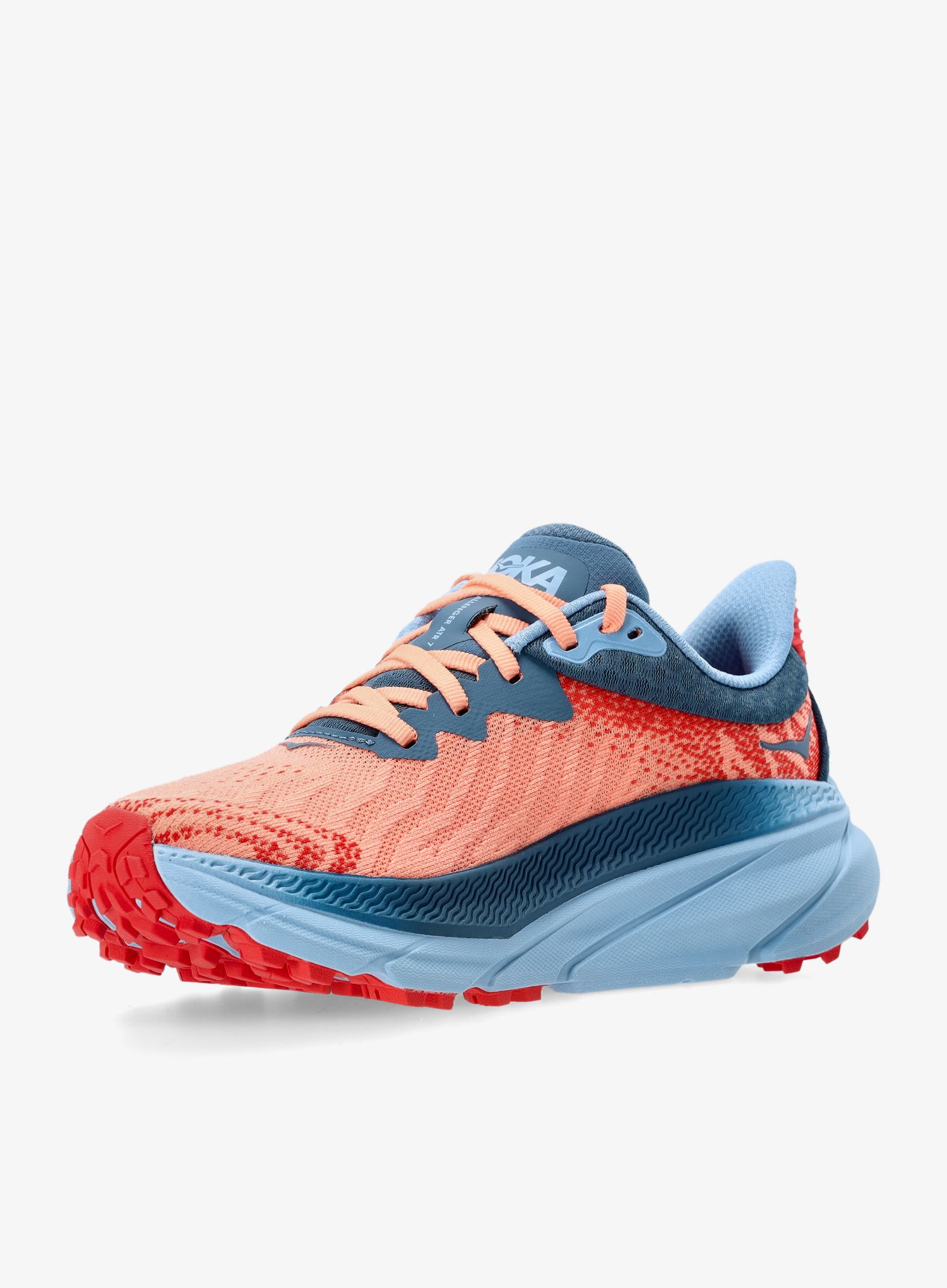 Ženski tekaški čevlji Hoka Challenger ATR 7 - papaya/real teal