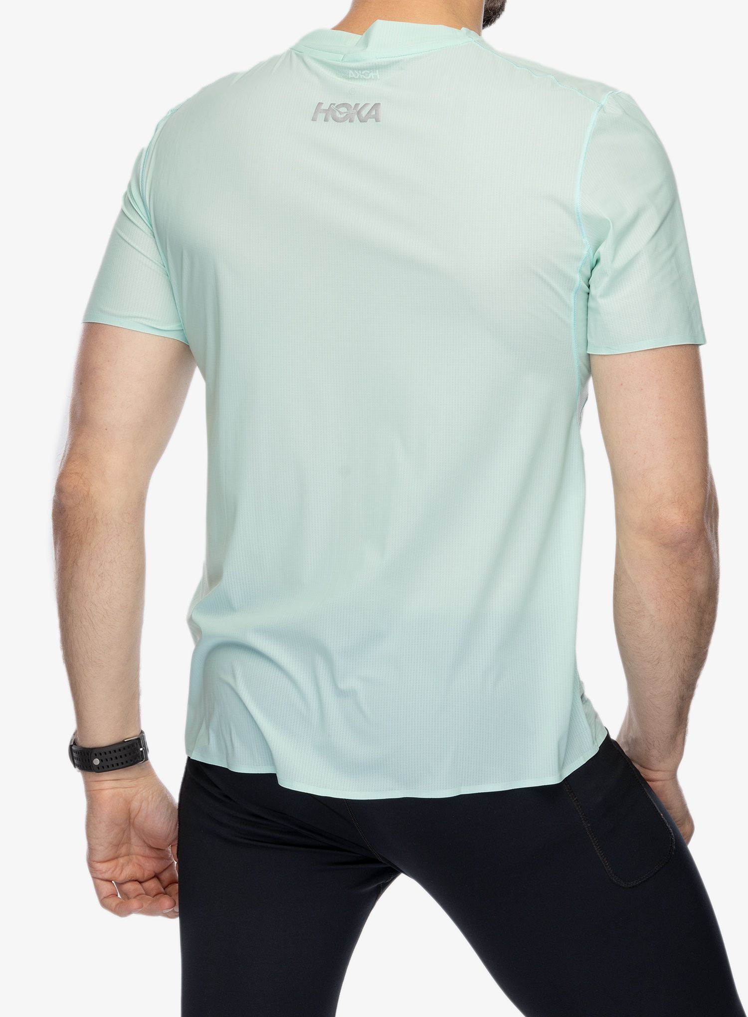 Majica za tek Hoka Performance Run Short Sleeve - cloudless