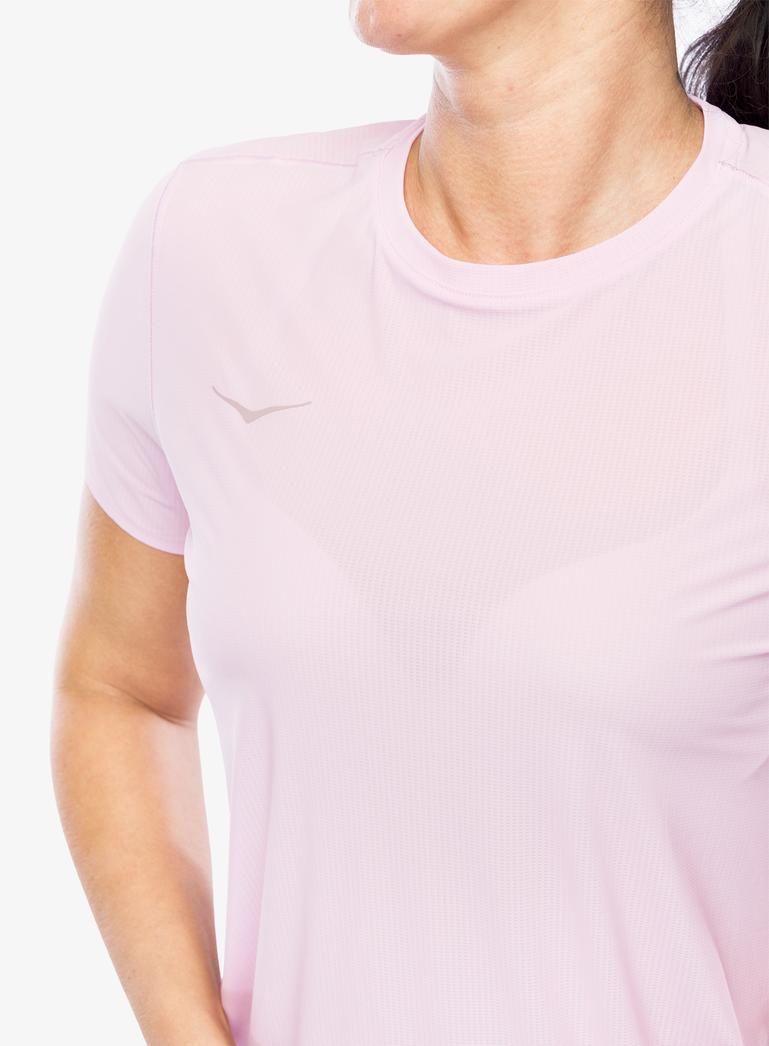 Ženska tekaška majica Hoka Performance Run Short Sleeve - pink twilight