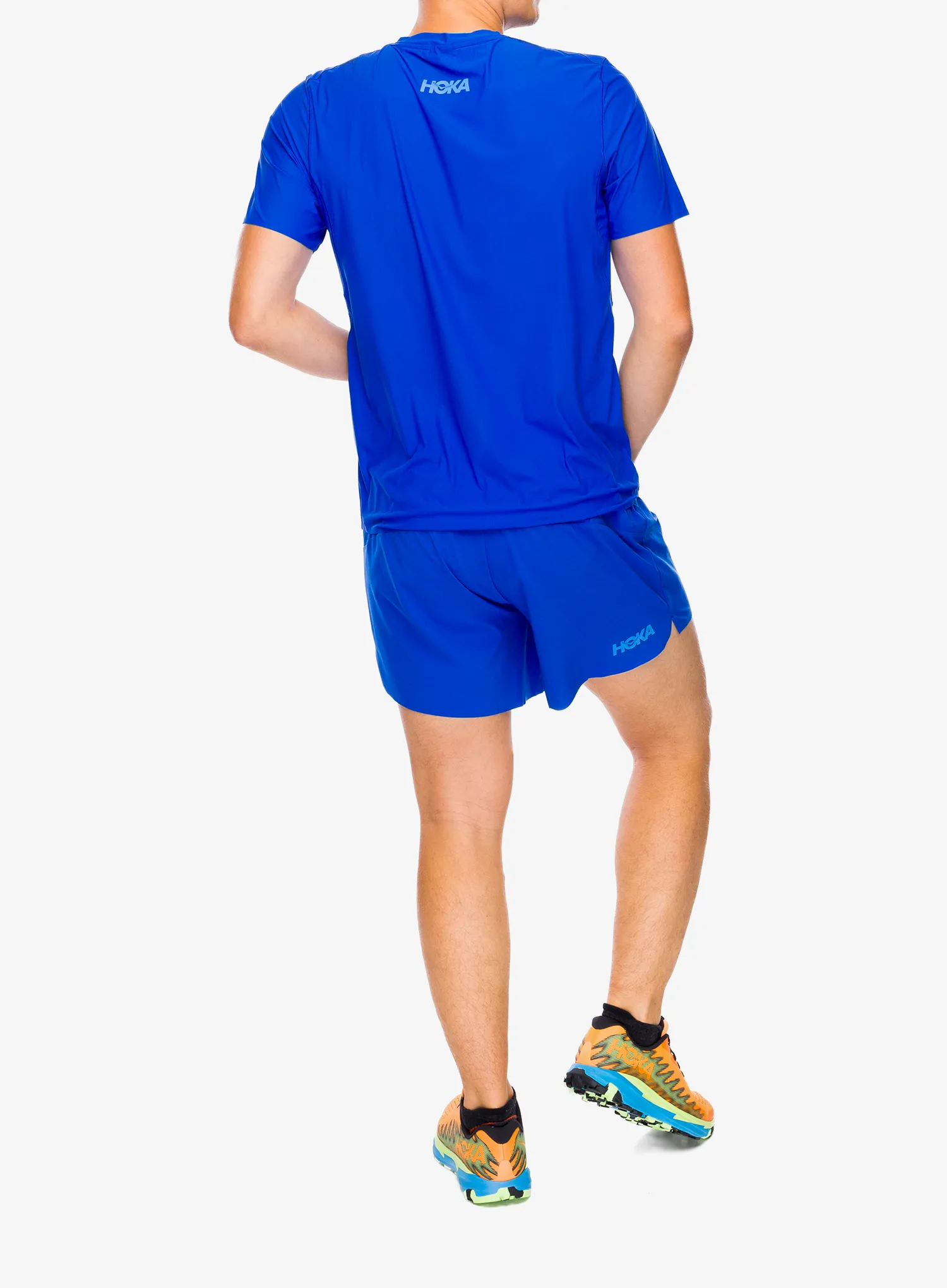 Majica za tek Hoka Performance Run Short Sleeve - ultramarine