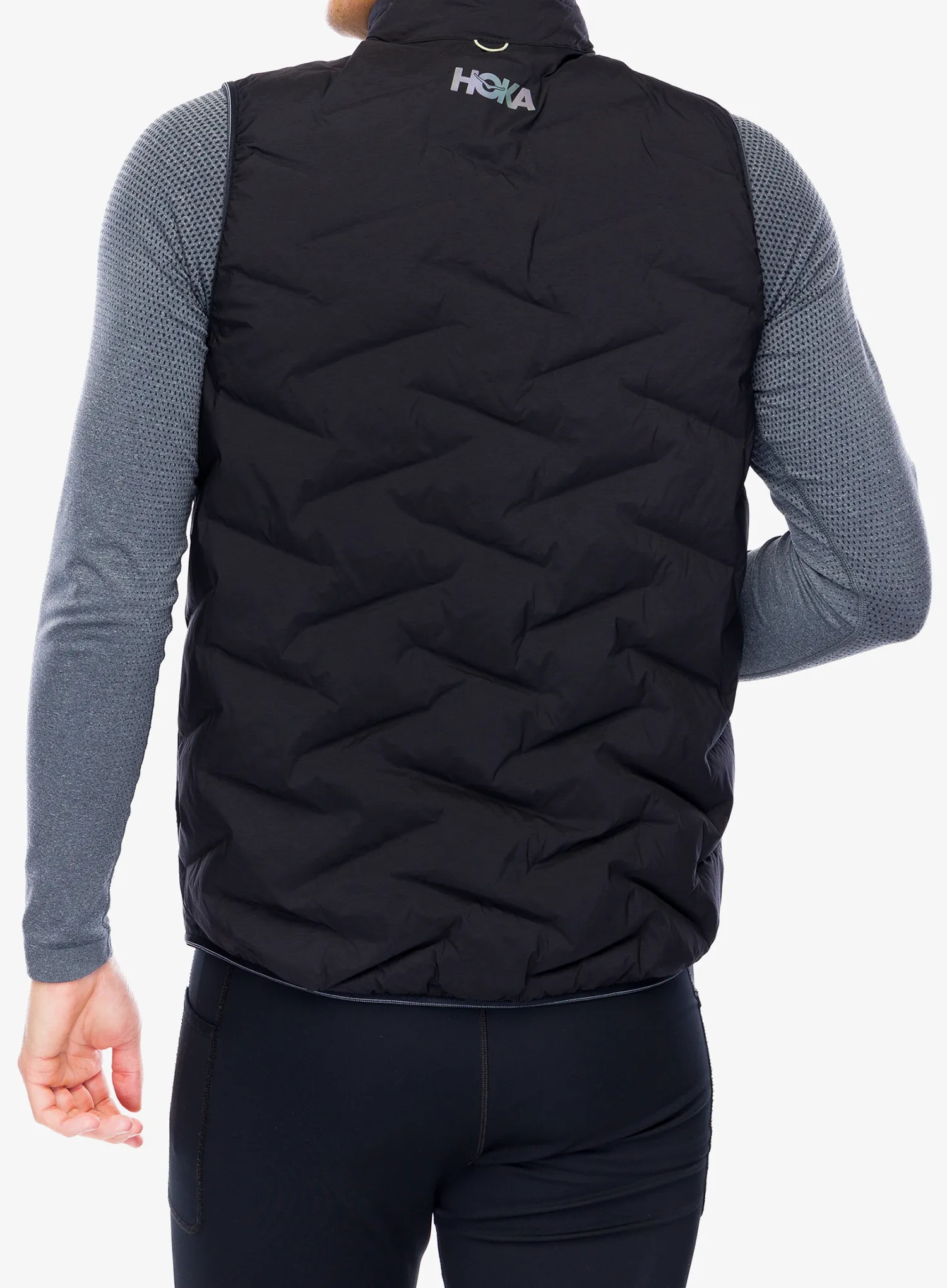 Tekaški brezrokavnik Hoka Skyfill Run Vest - black