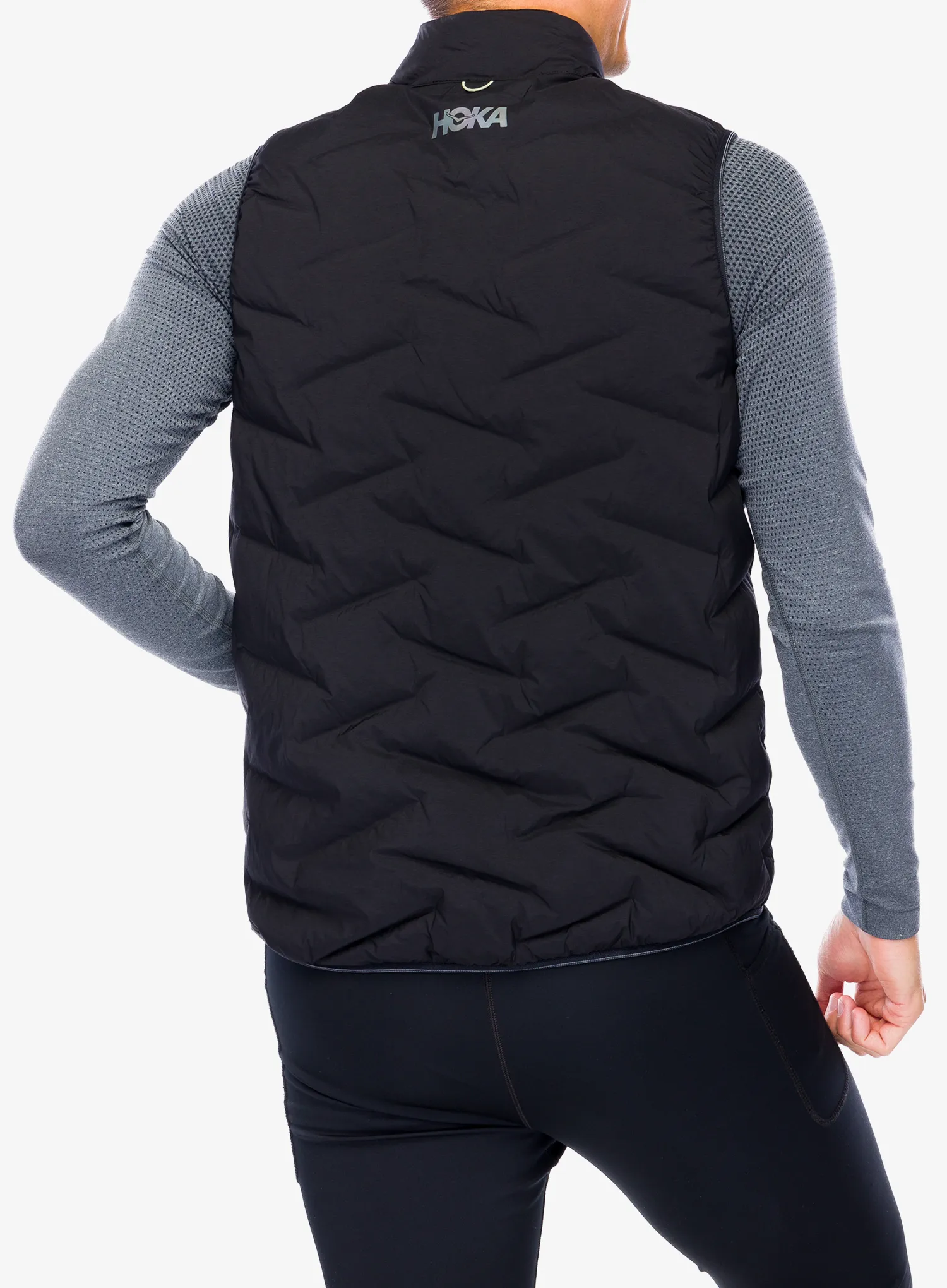 Tekaški brezrokavnik Hoka Skyfill Run Vest - black