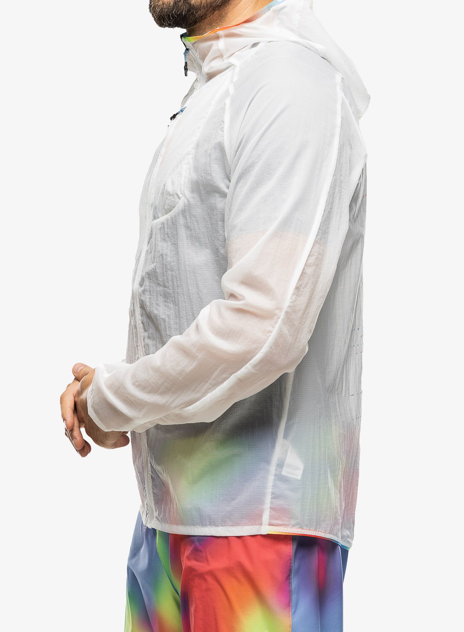 Jakna za tek Hoka Skyflow Jacket - white/multi