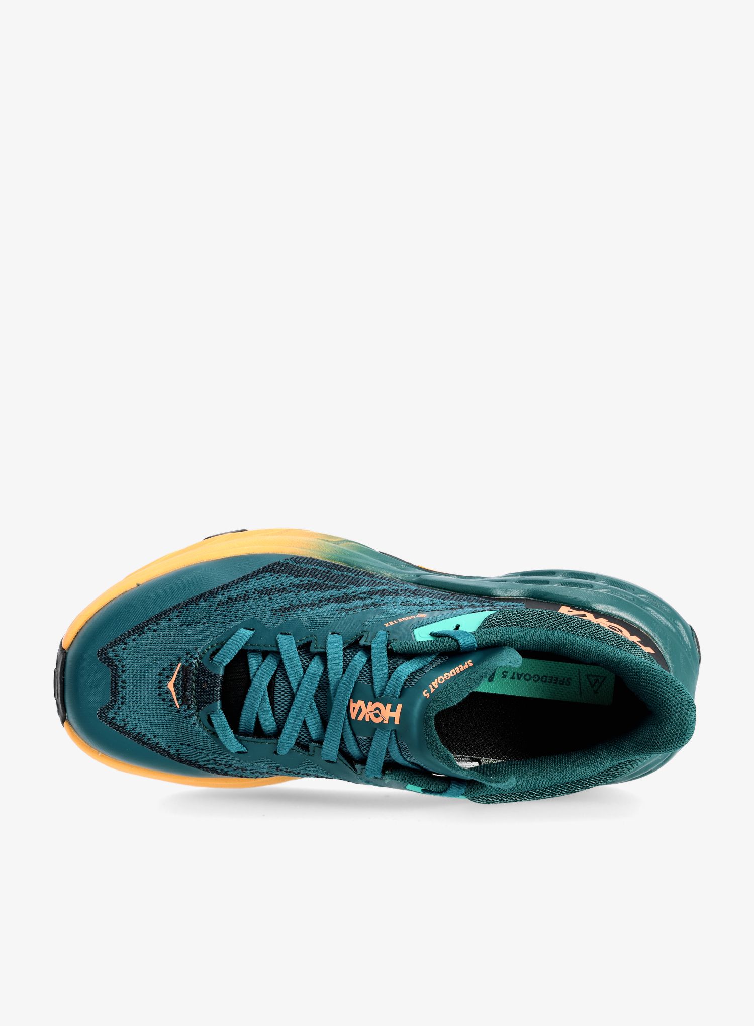 Ženski tekaški čevlji Hoka Speedgoat 5 GTX - deep teal/black