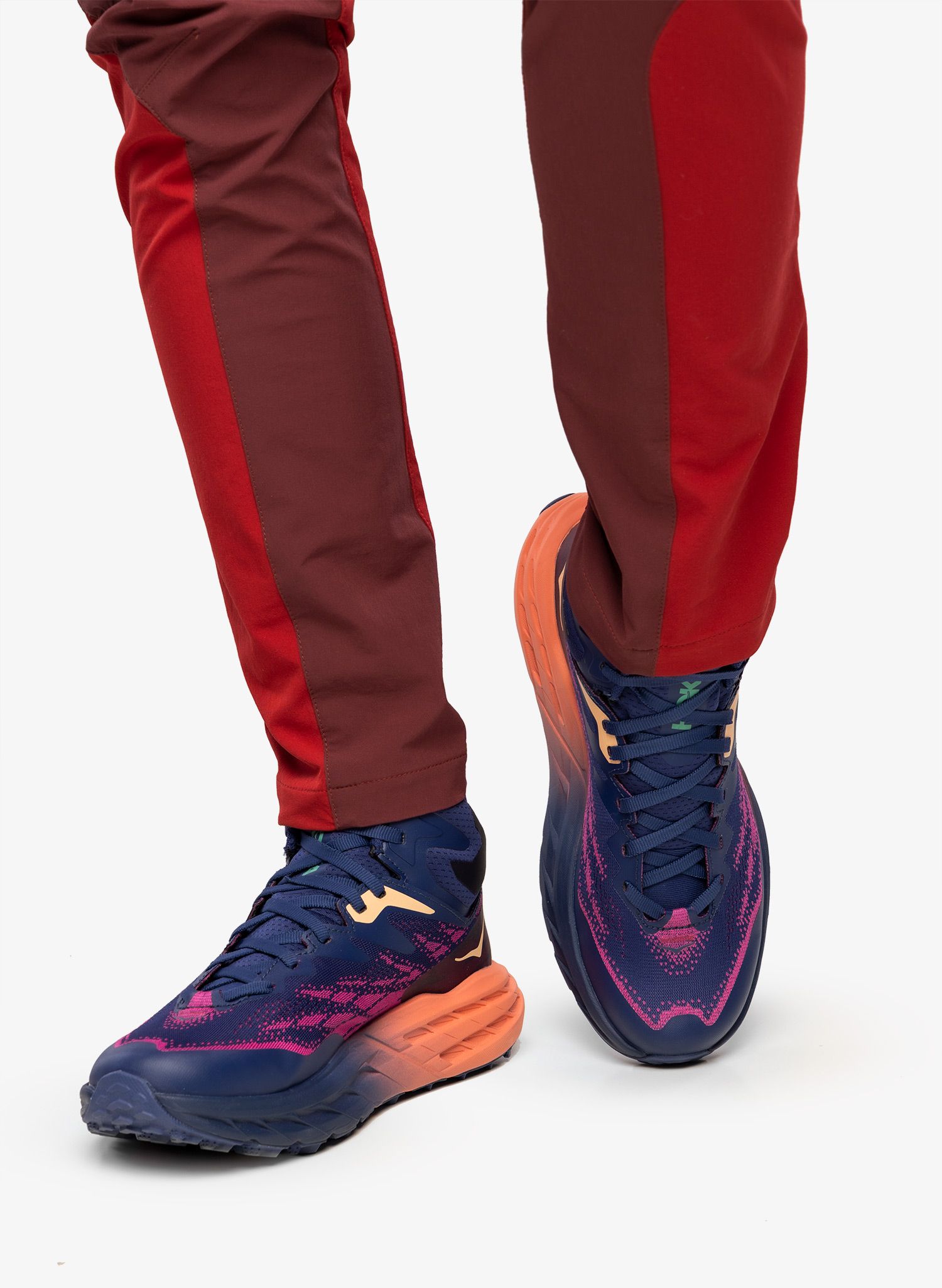 Ženski pohodniški čevlji Hoka Speedgoat 5 Mid GTX - bellwether blue/camellia