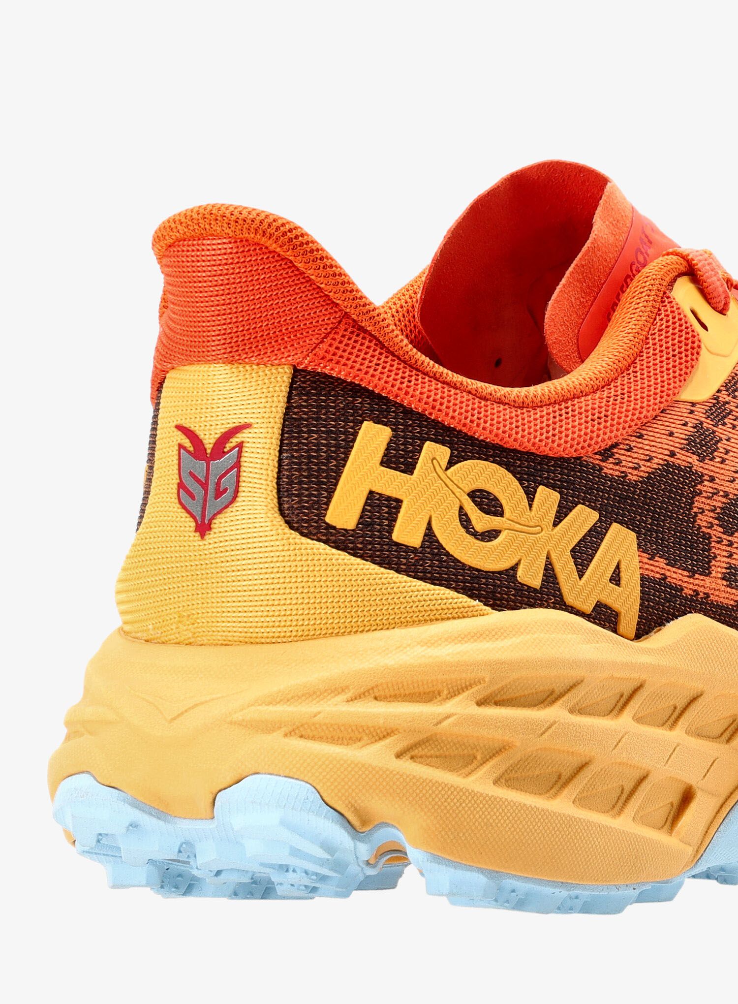 Moški tekaški čevlji Hoka Speedgoat 5 - puffin's bill/amber yellow