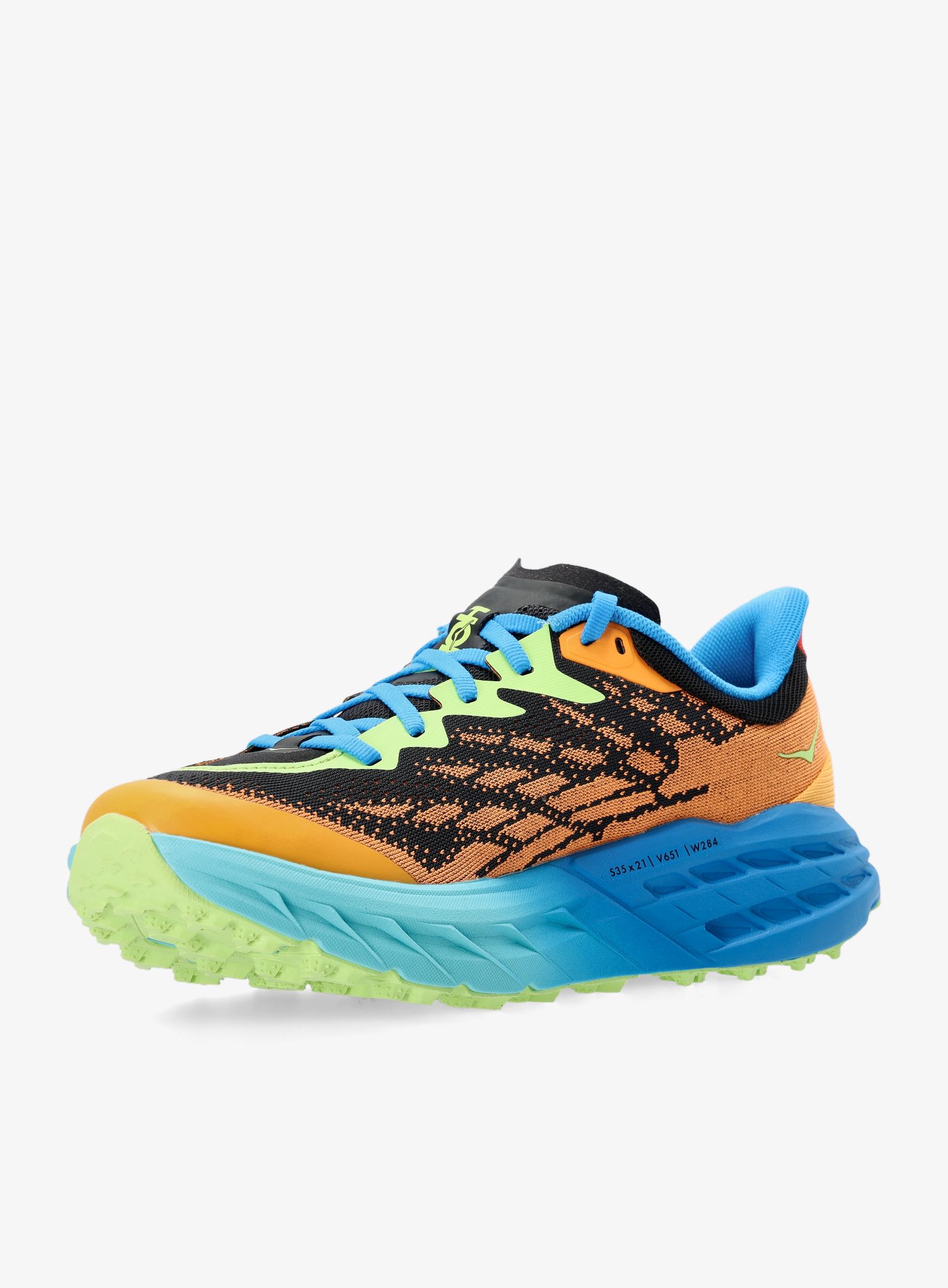 Trail tekaški čevlji Hoka Speedgoat 5 - solar flame/diva blue