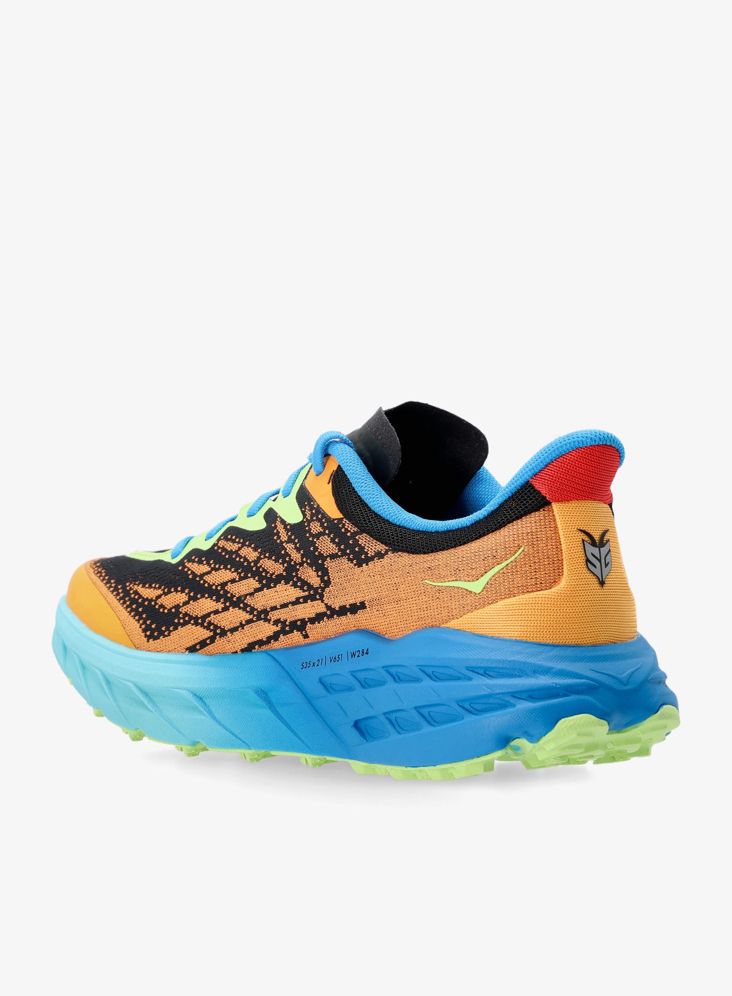Trail tekaški čevlji Hoka Speedgoat 5 - solar flame/diva blue