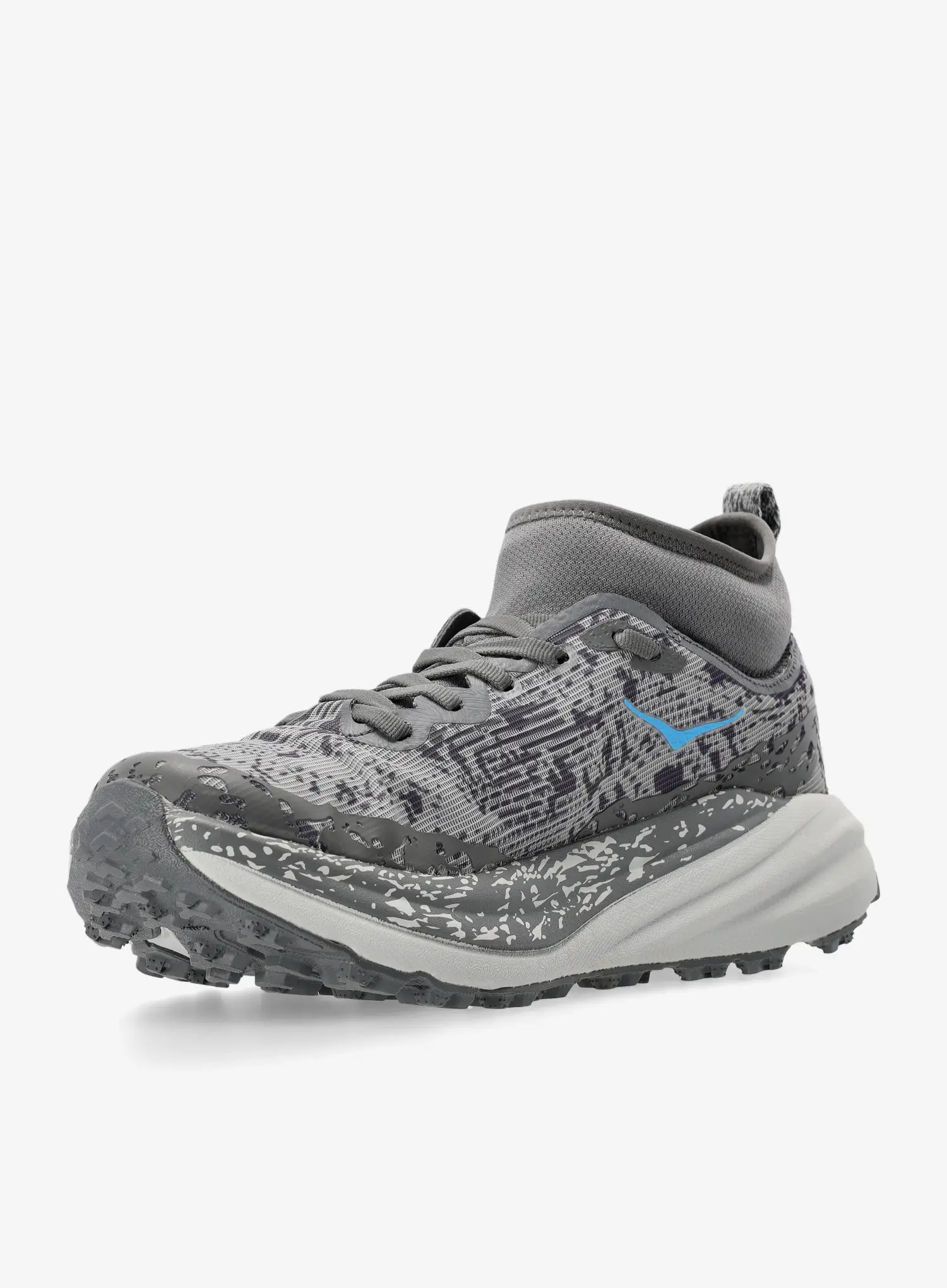 Trail tekaški čevlji Hoka Speedgoat 6 Mid GTX - satellite grey/stardust