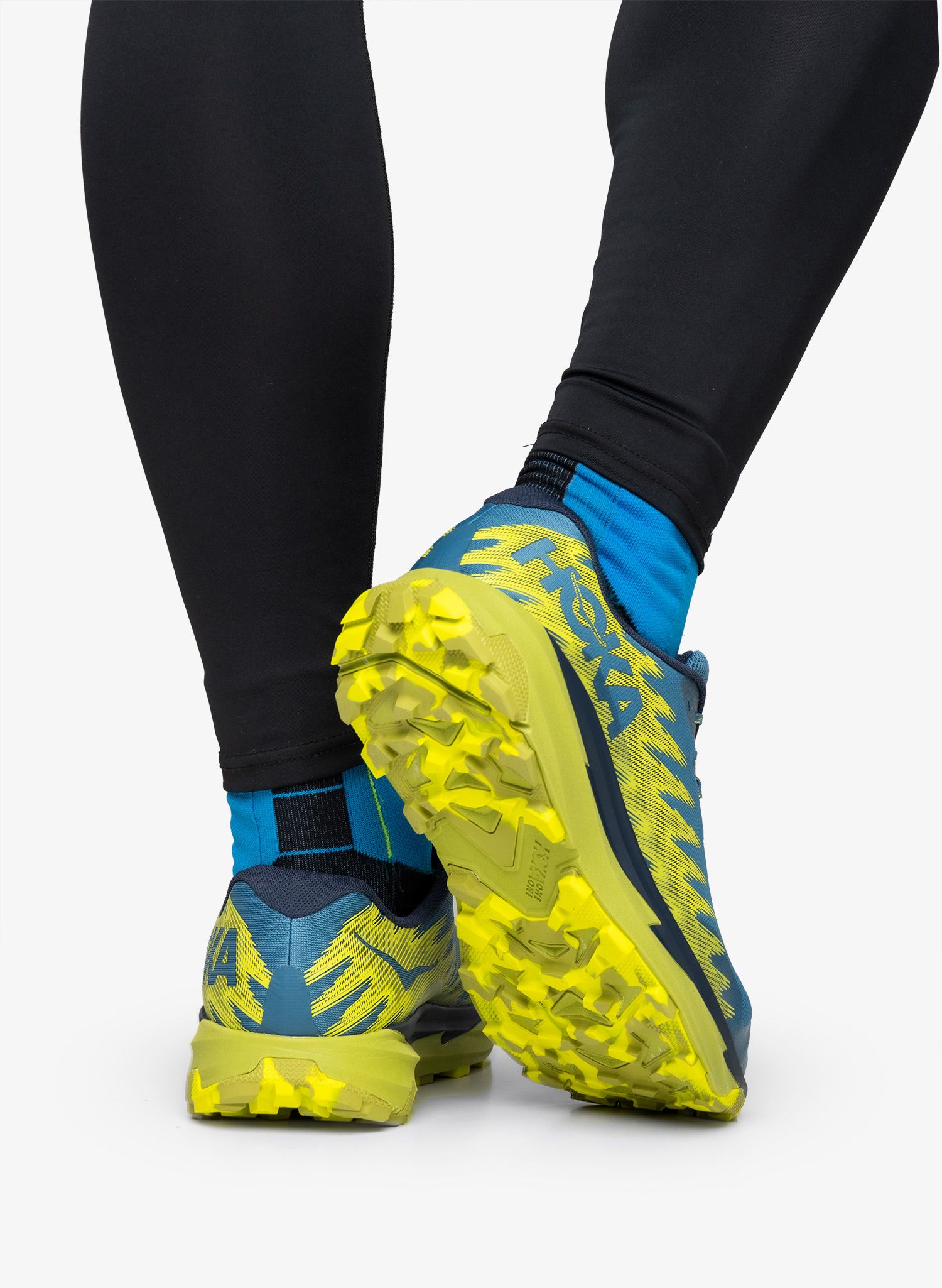 Trail tekaški čevlji Hoka Torrent 3 - bluesteel/dark citron