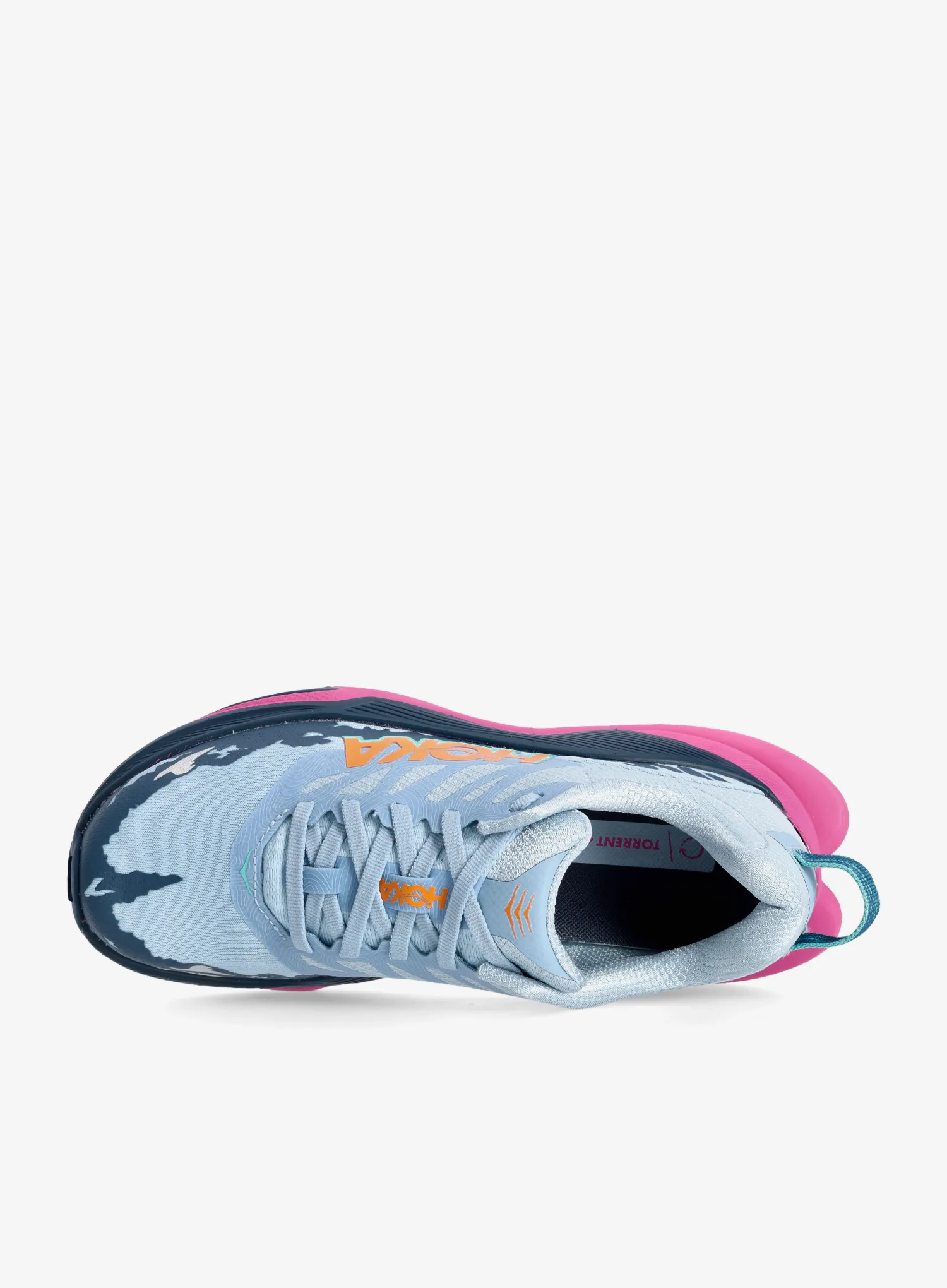 Ženski tekaški čevlji Hoka Torrent 4 - drizzle/fuchsia