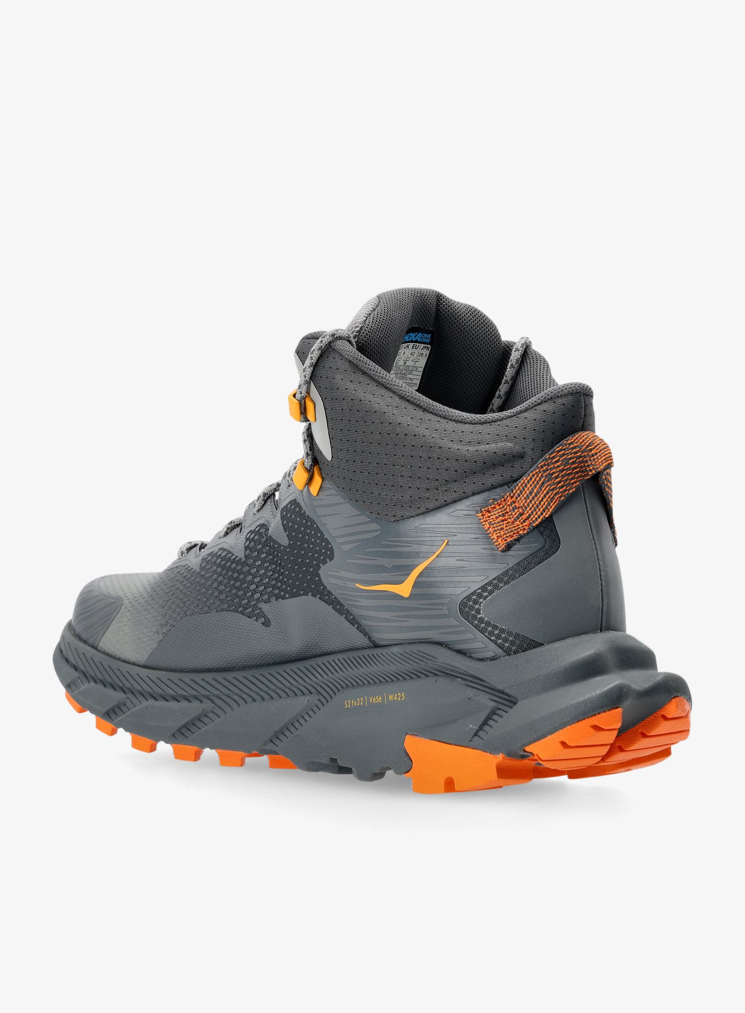 Moški pohodniški čevlji Hoka Trail Code GTX - castleroc/persimmon orange