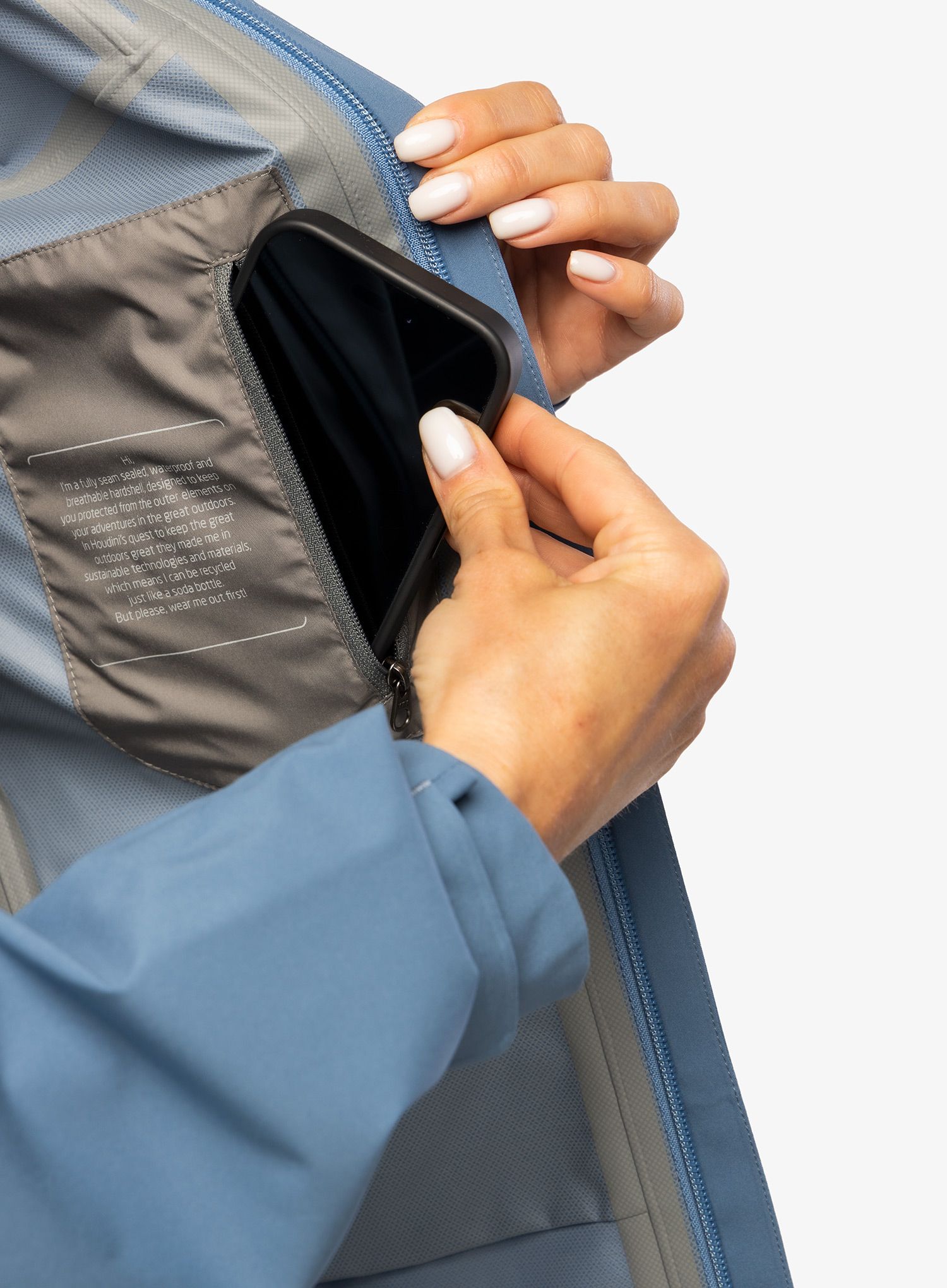 Ženska hardshell jakna Houdini BFF Jacket - jumpin blue