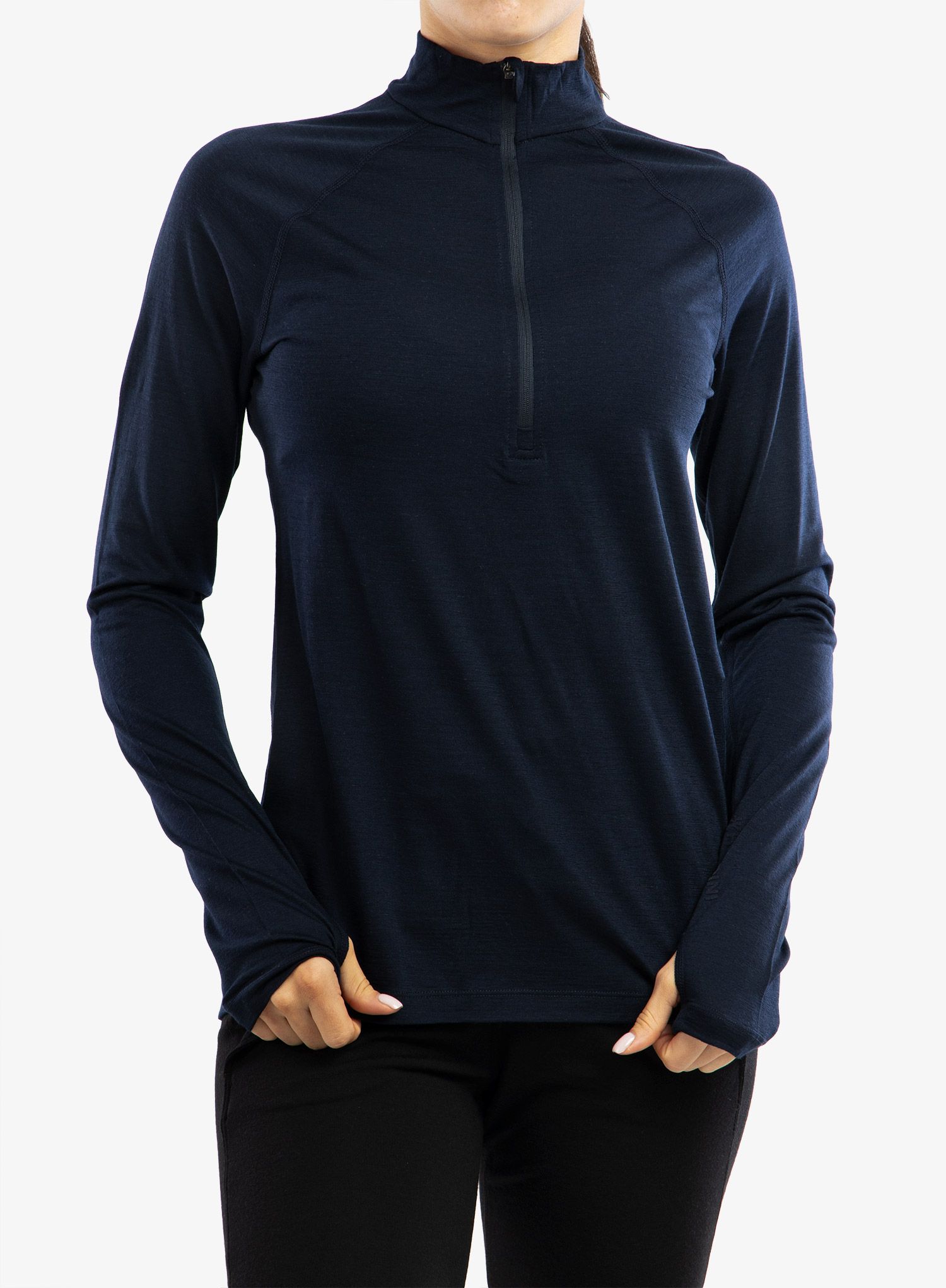 Ženska termo flis jopa Houdini Desoli Light Half Zip - blue illusion