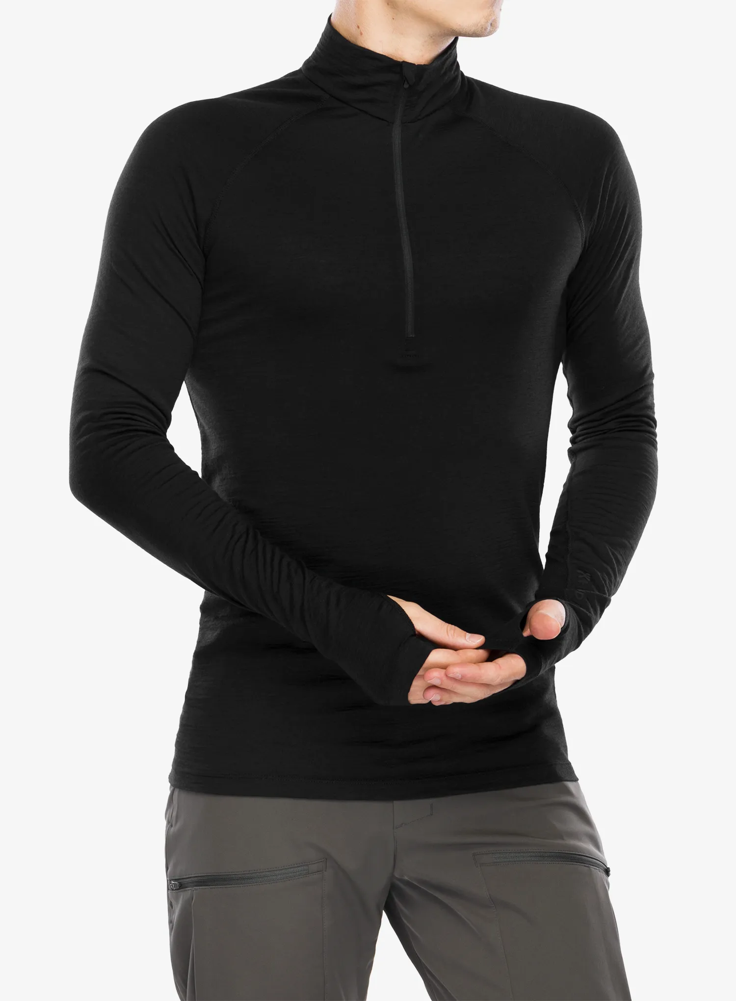 Termo flis jopa Houdini Desoli Light Half Zip - true black