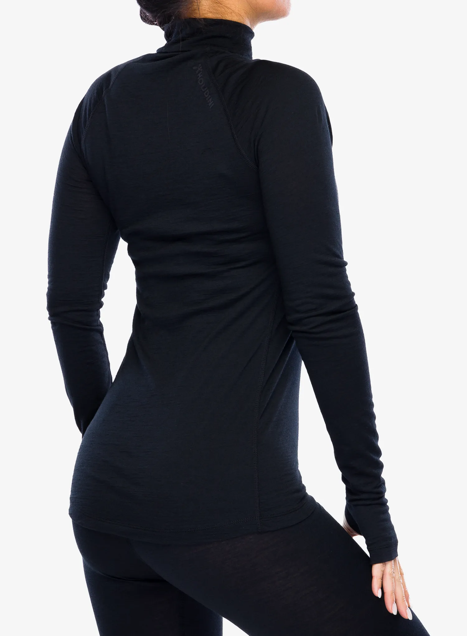 Ženska termo flis jopa Houdini Desoli Light Half Zip - true black