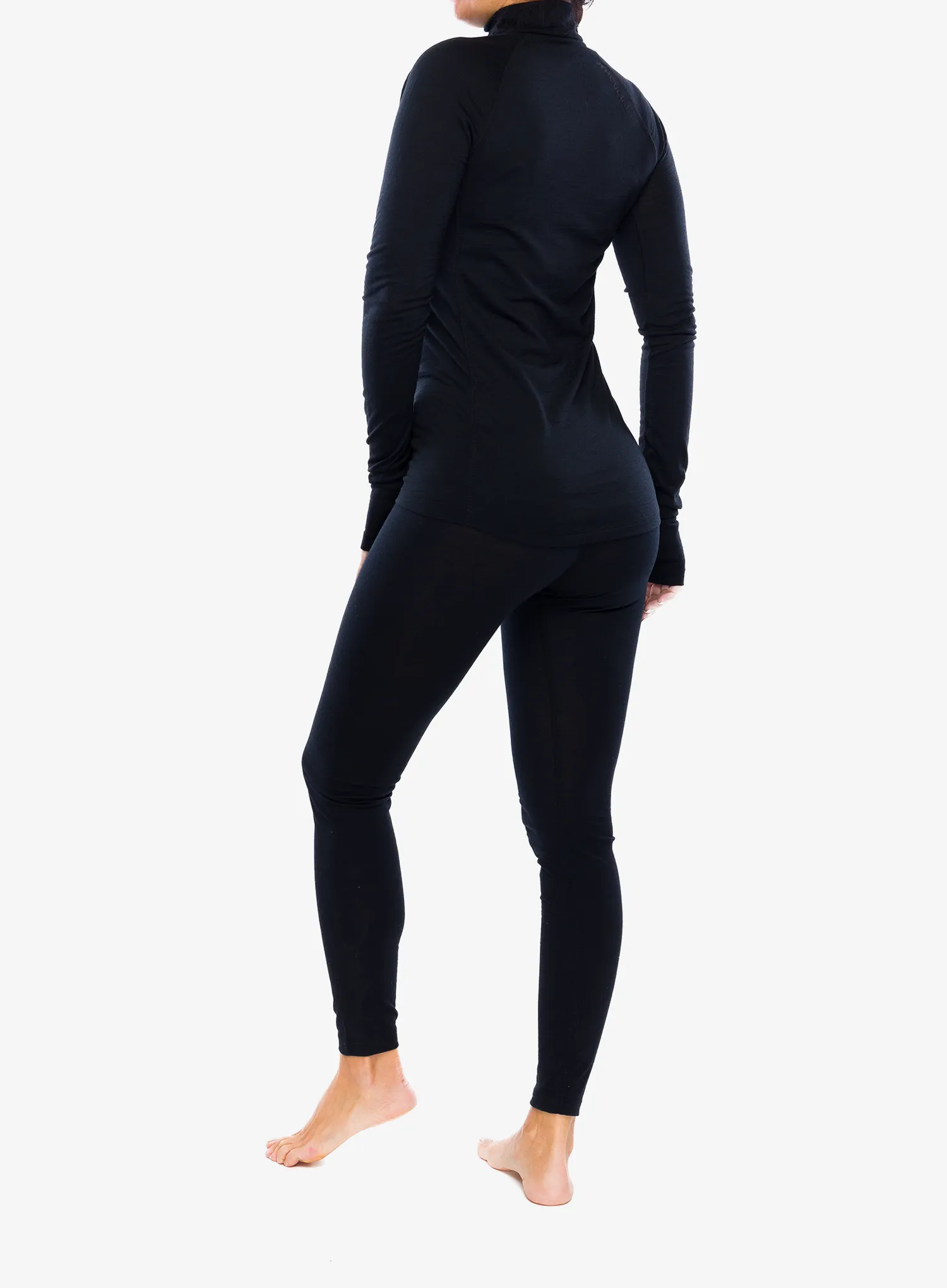 Ženska termo flis jopa Houdini Desoli Light Half Zip - true black