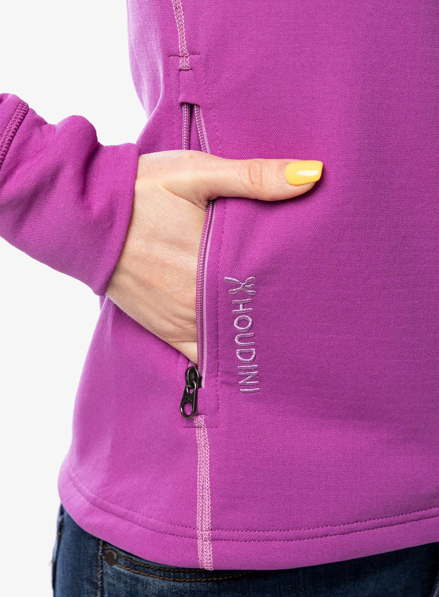 Ženska jopica z zadrgo Houdini Mono Air Houdi - purple up