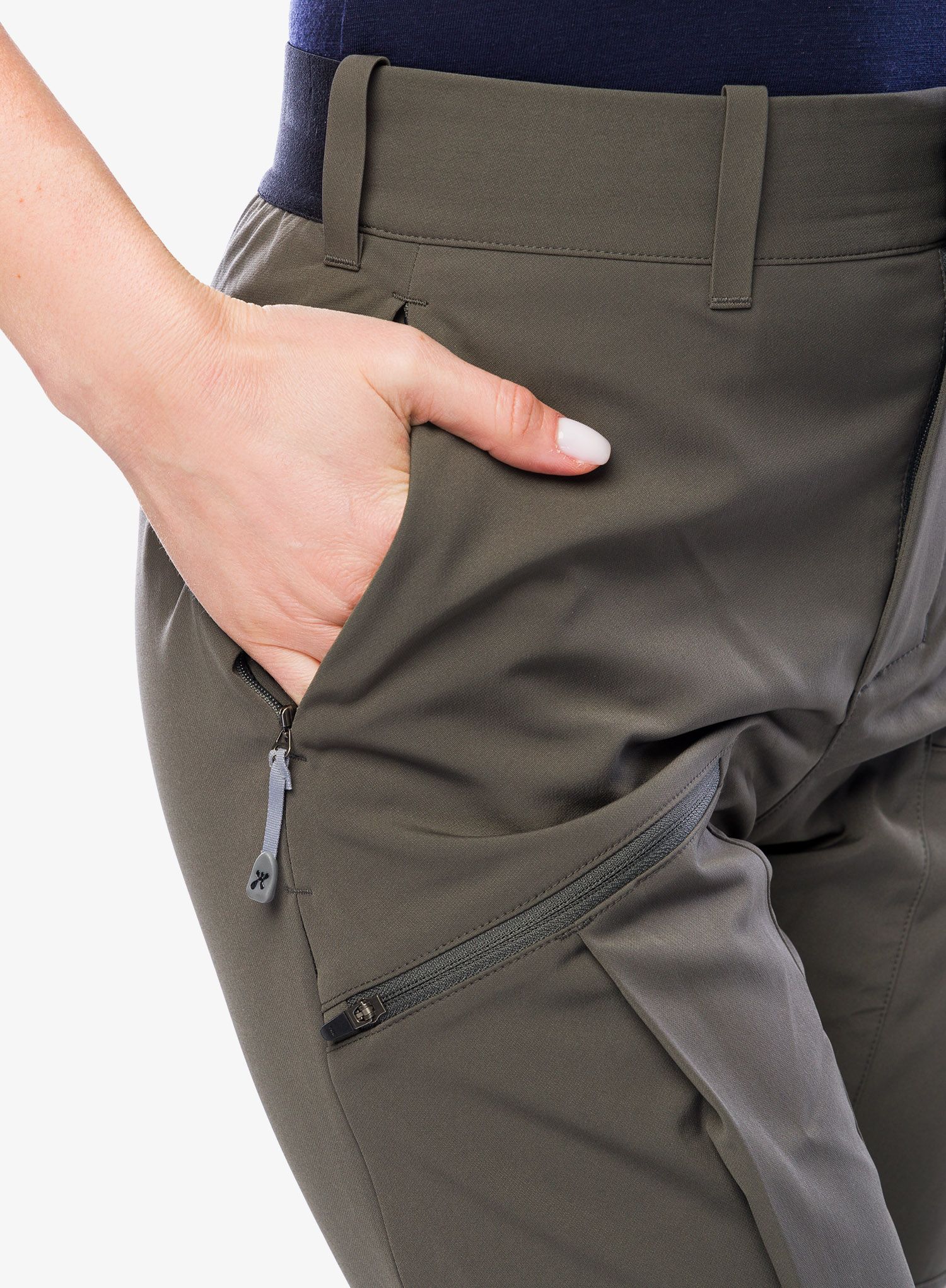 Ženske softshell hlače Houdini More Pants - baremark green