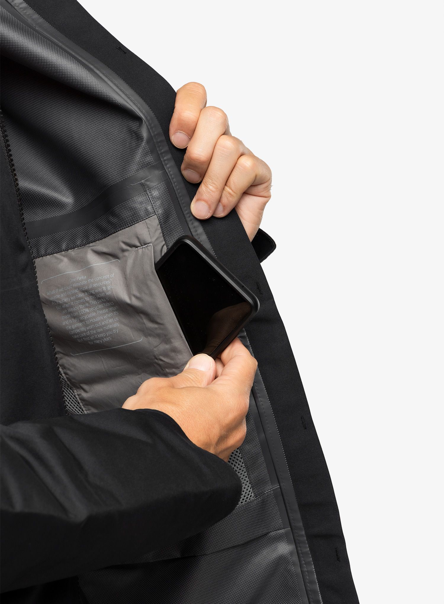Nepremočljiva jakna Houdini One Parka - true black