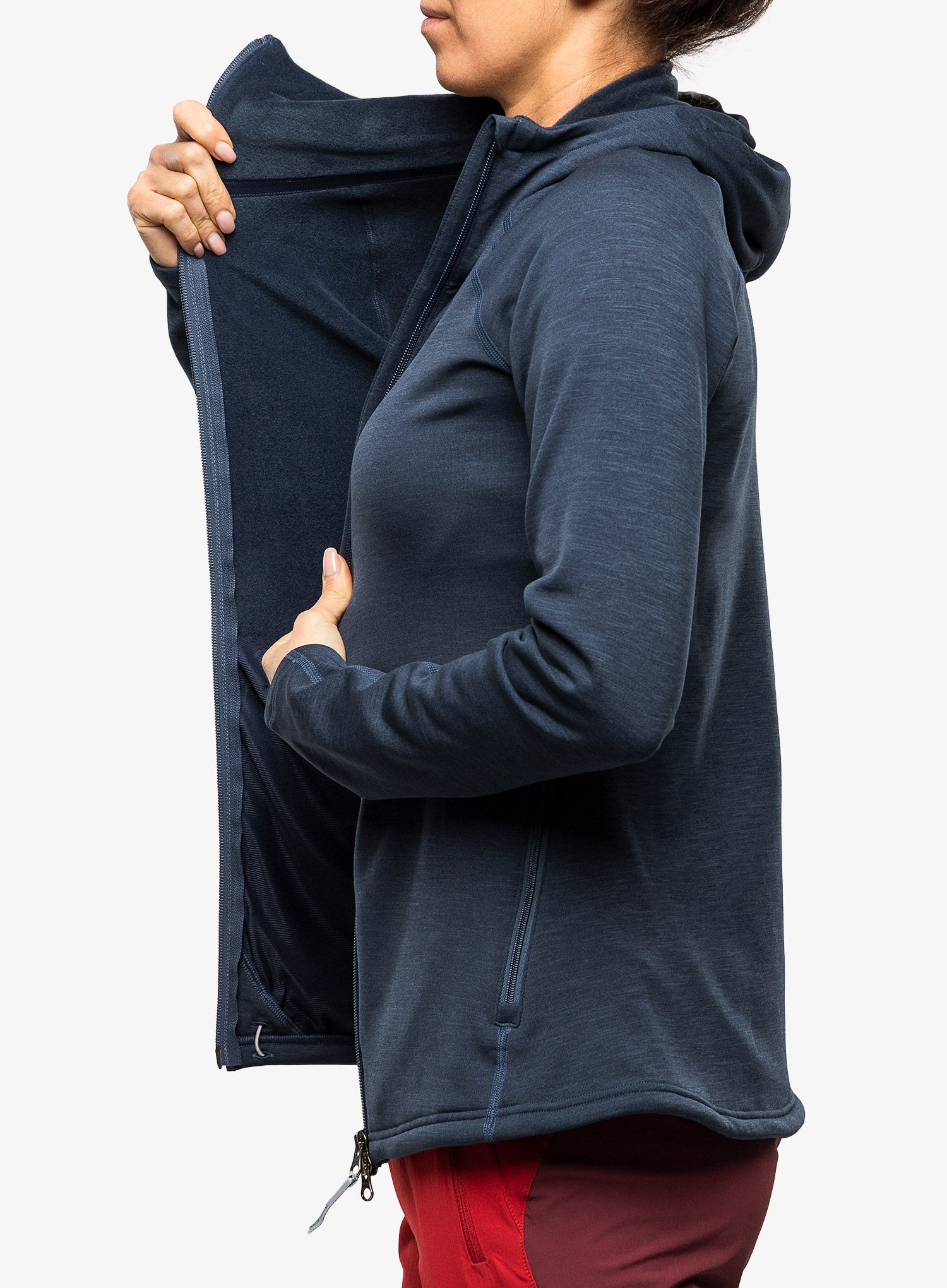 Ženska jopa s kapuco Houdini Outright Houdi - cloudy blue