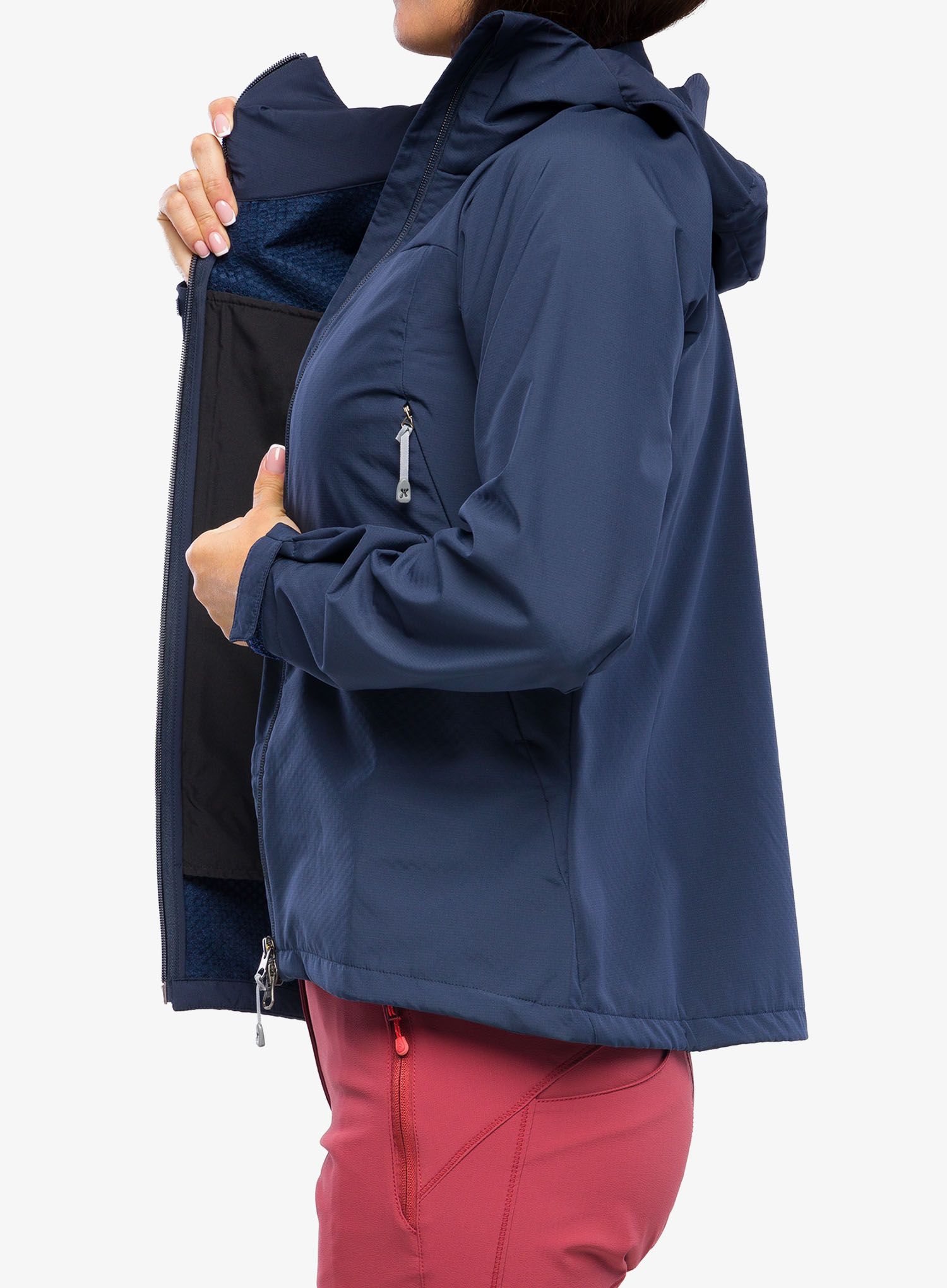 Ženska softshell jakna Houdini Pace Jacket - deep sea blue