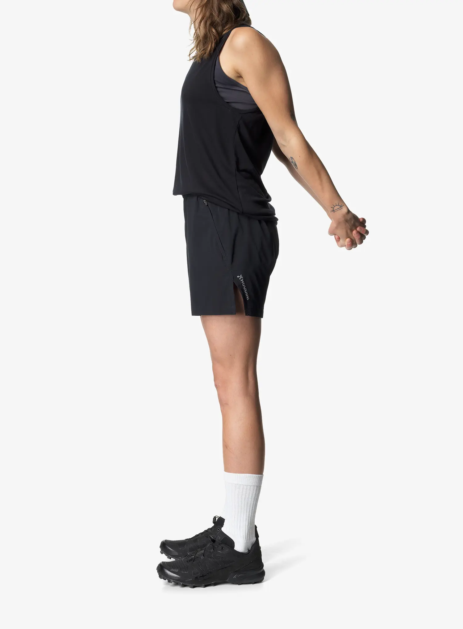 Ženske tekaške kratke hlače Houdini Pace Light Shorts - true blk