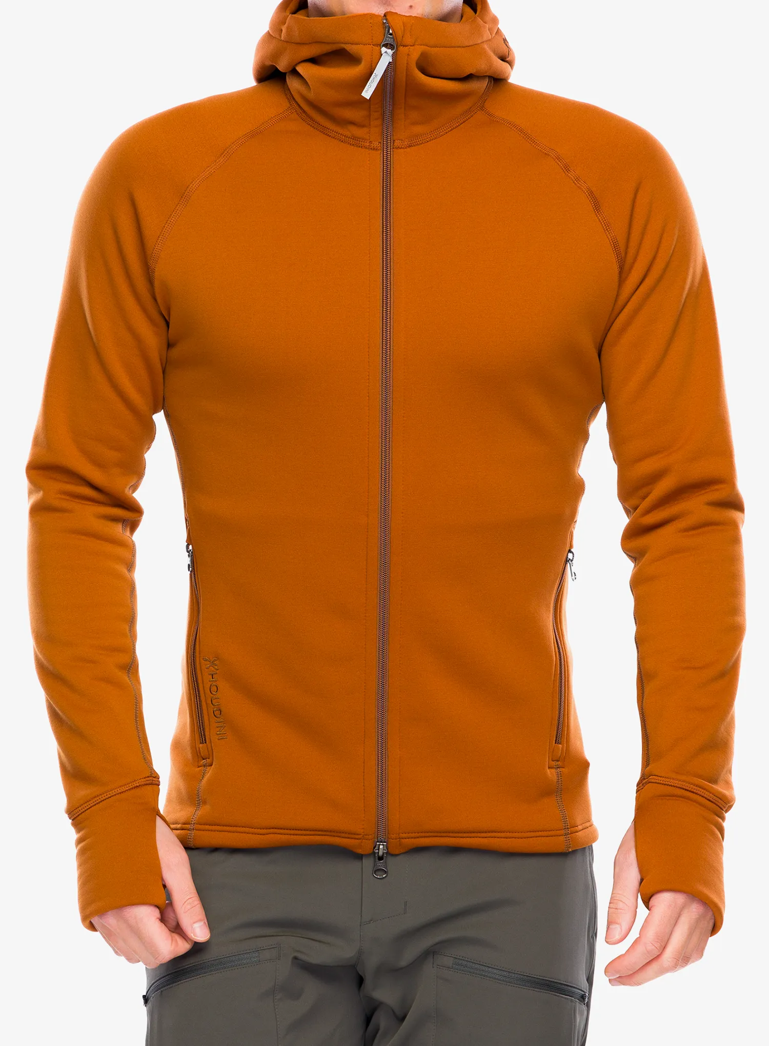 Flis jopa s kapuco Houdini Power Houdi - cinnamon brown
