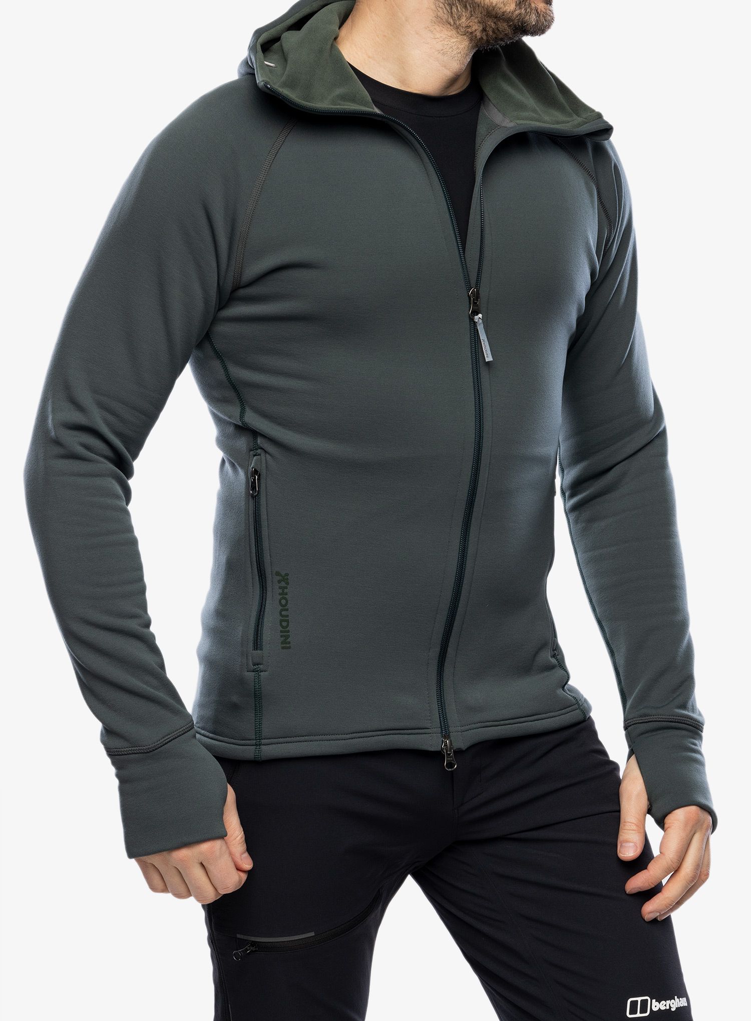 Jopica s kapuco Houdini Power Houdi - deeper/green