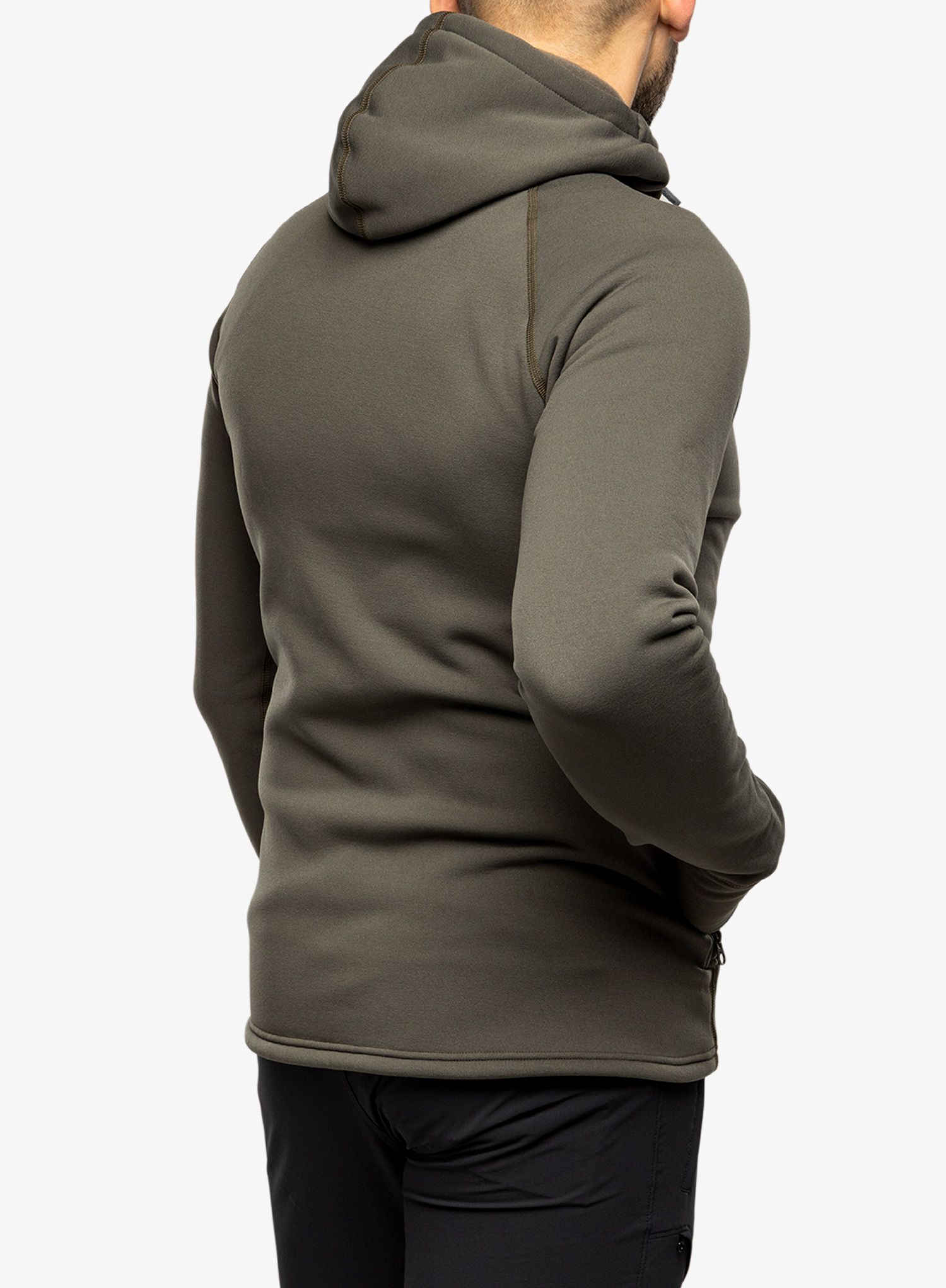 Flis jopa s kapuco Houdini Power Houdi - baremark green