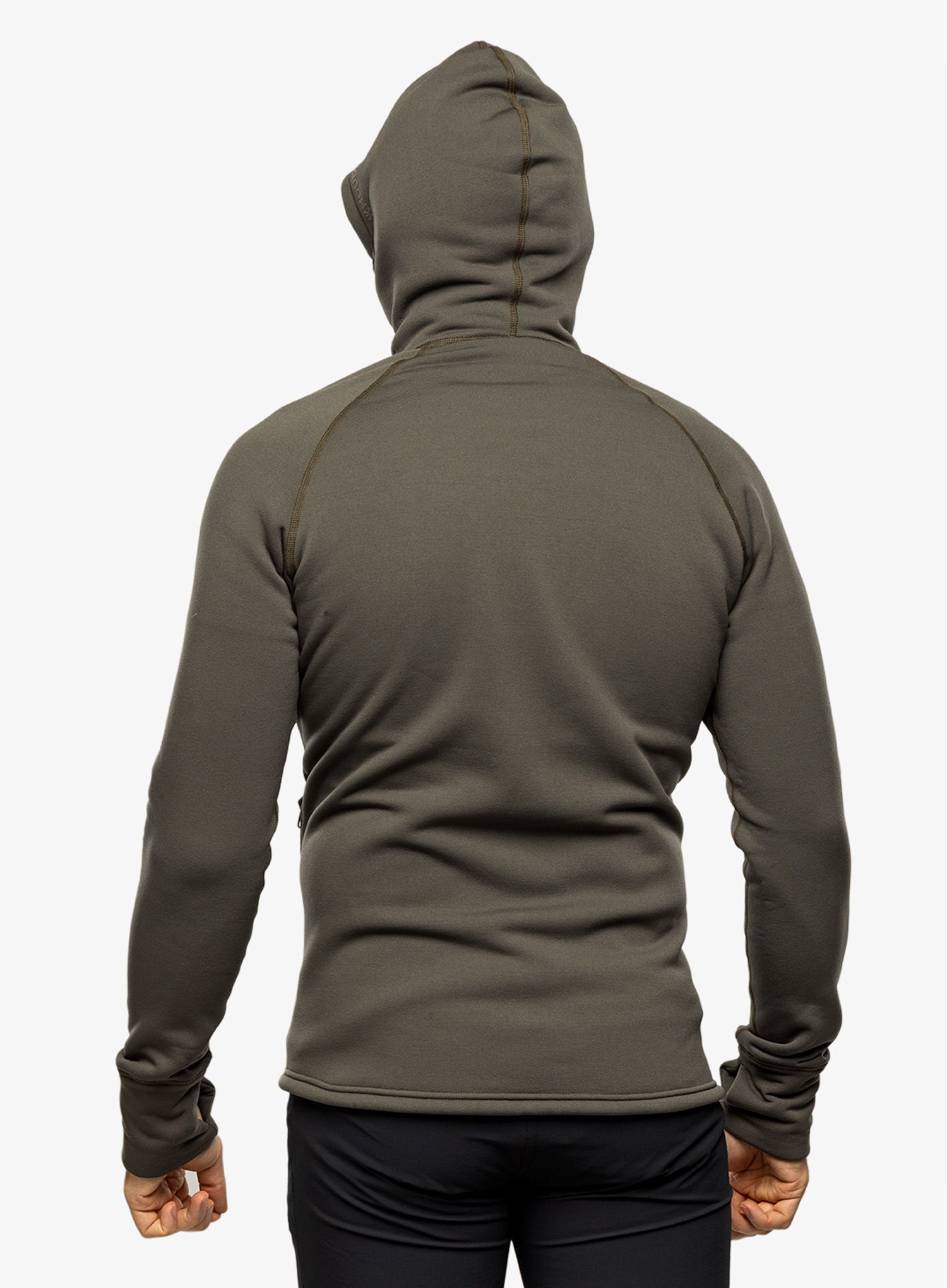 Flis jopa s kapuco Houdini Power Houdi - baremark green