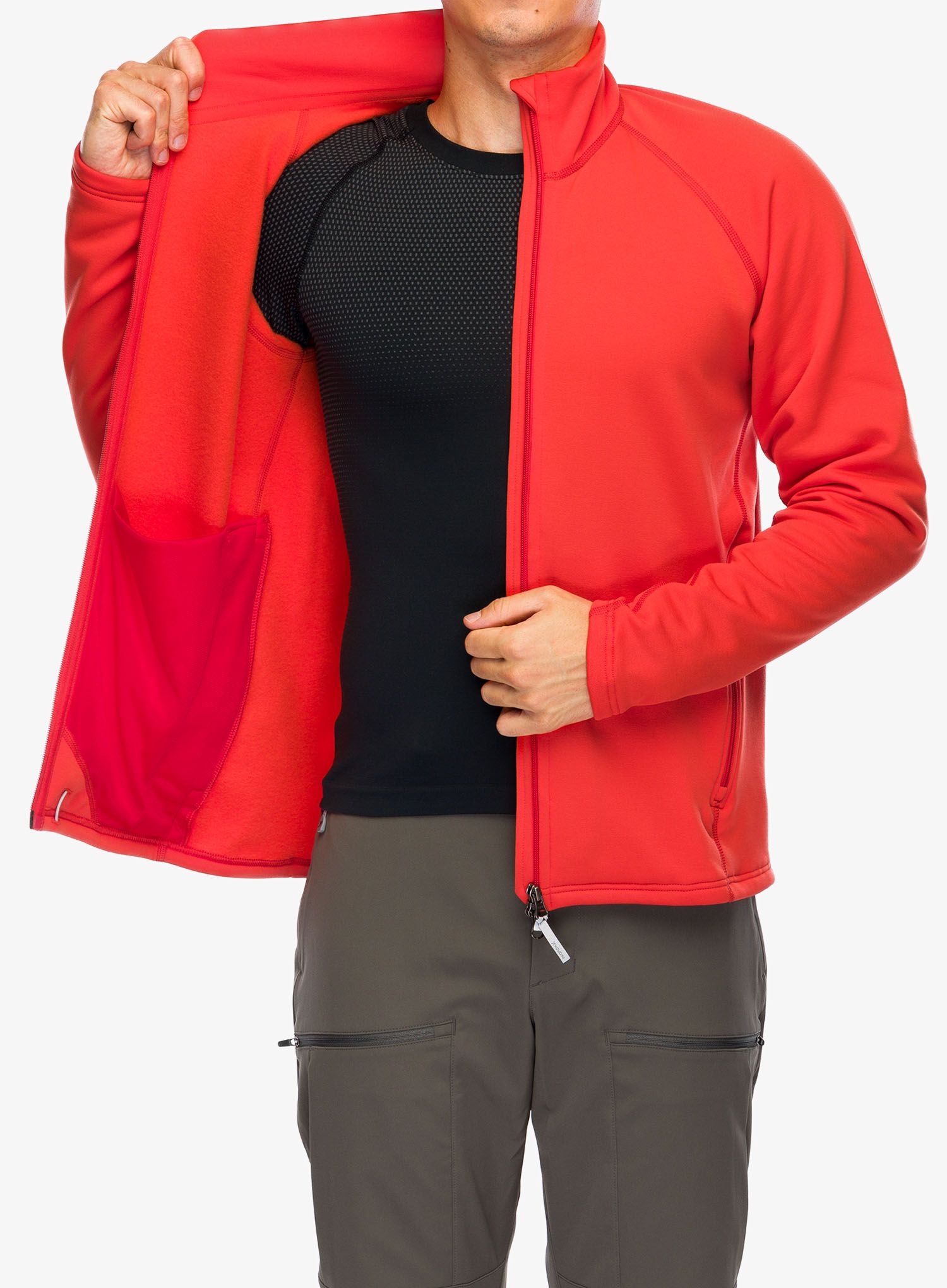 Flis Houdini Power Up Jacket - more than red