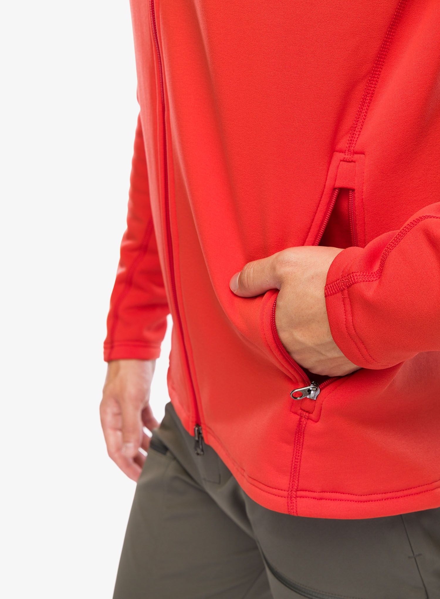 Flis Houdini Power Up Jacket - more than red