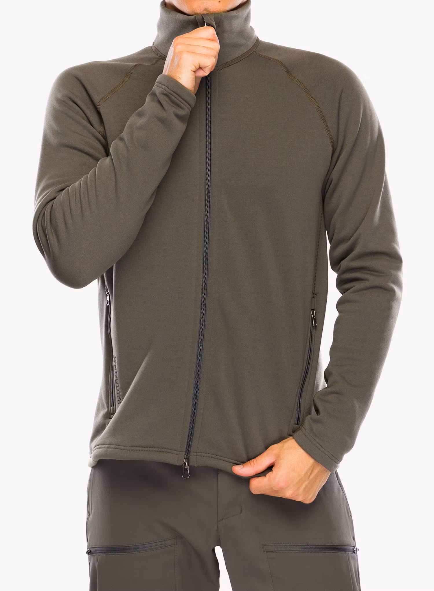 Flis Houdini Power Up Jacket - baremark green